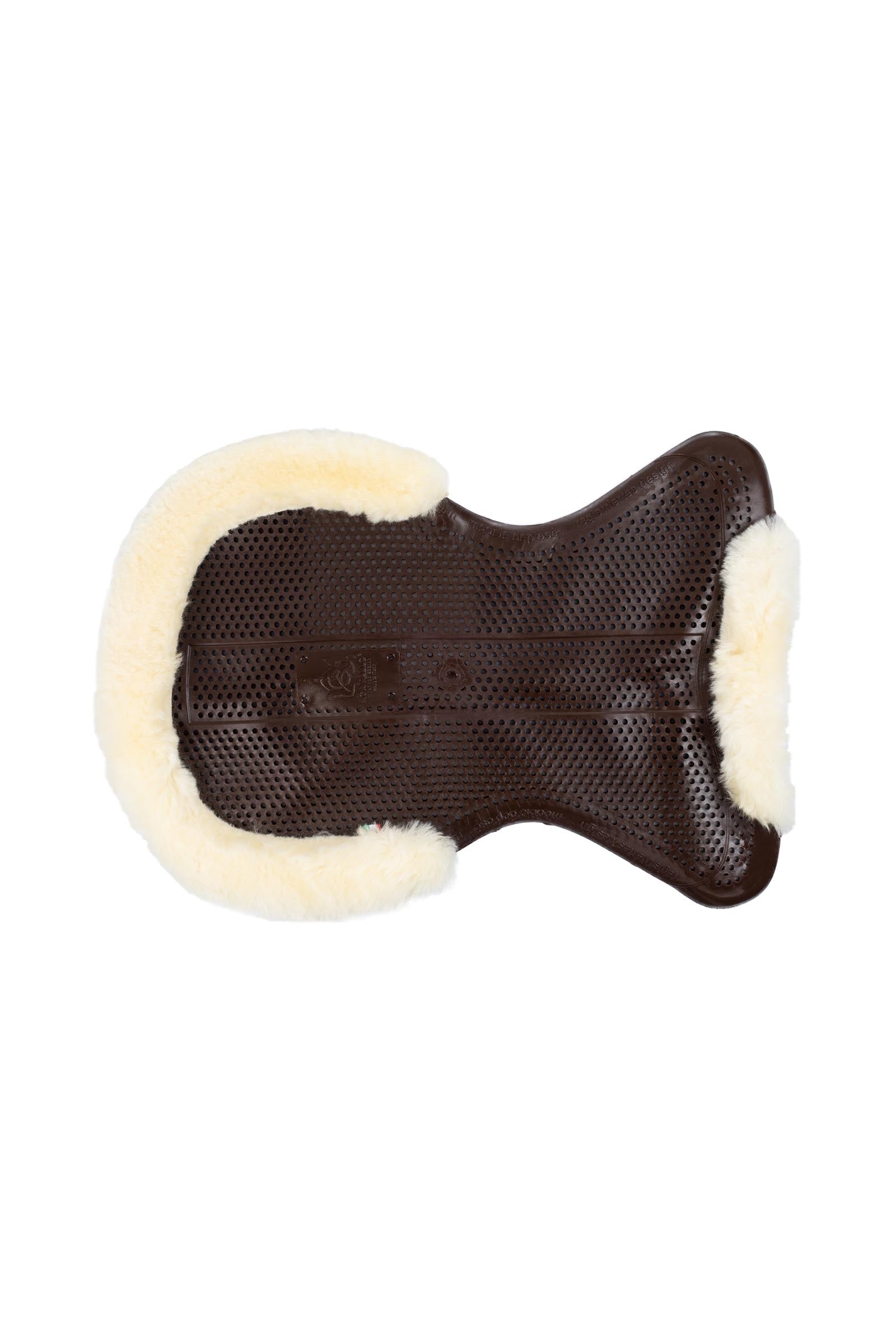 Acavallo Gel Non Slip Classic Pony With Sheepskin 1/2 Cut-Out Flat Saddle Pads