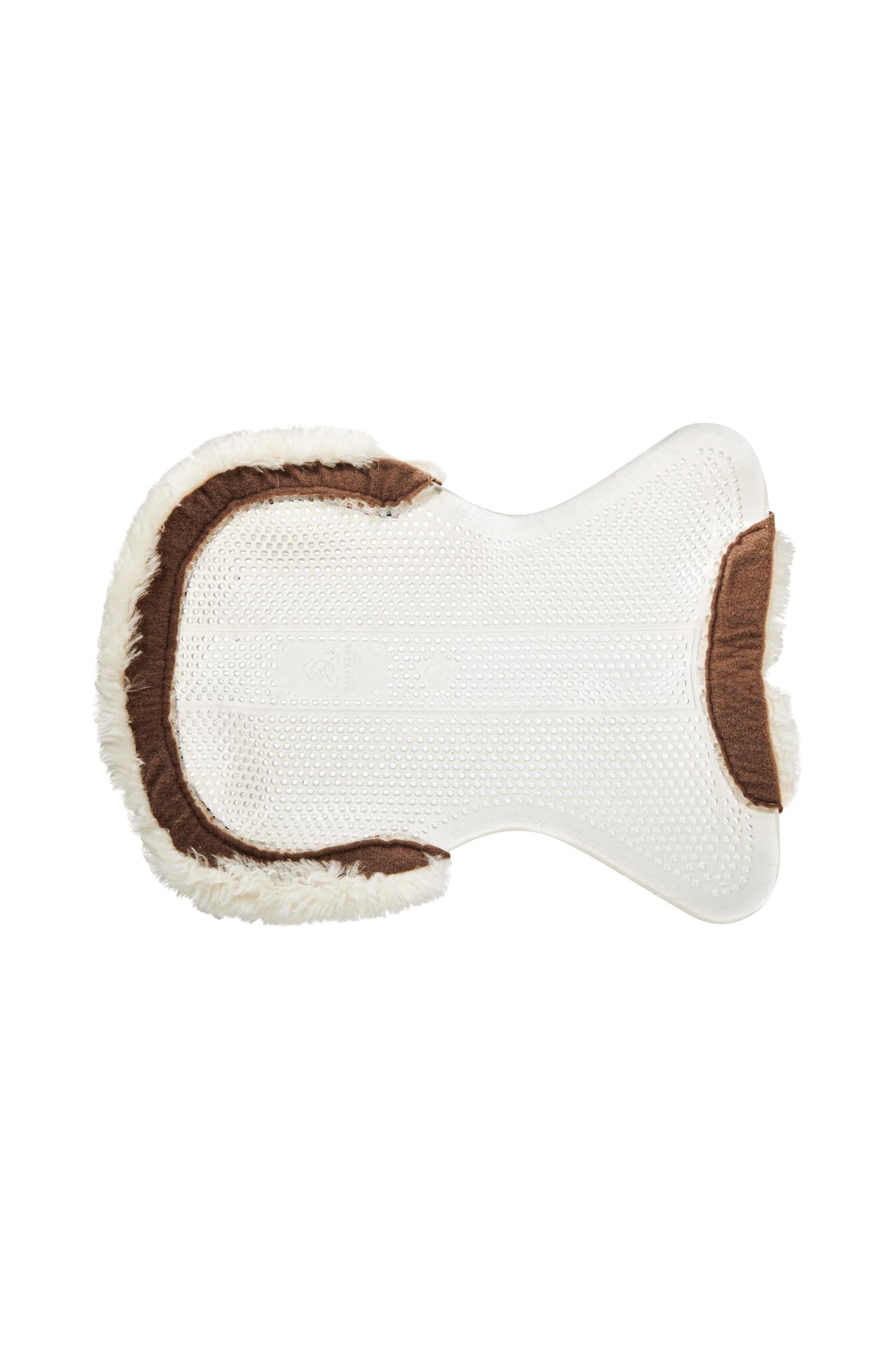 Acavallo Gel Non Slip Classic Pony With Sheepskin 1/2 Cut-Out Flat Saddle Pads