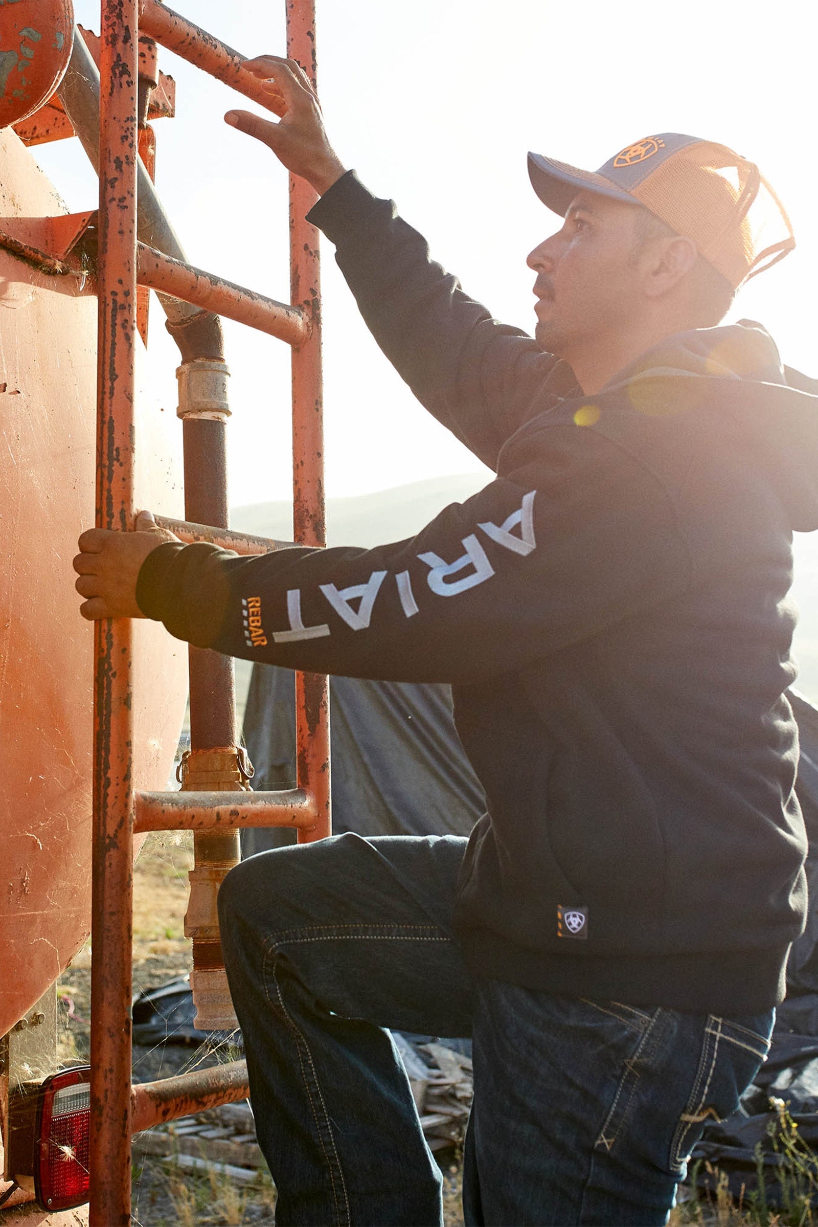 Ariat Rebar All-Weather Men's Full Zip Hood Mens Riding Clothing