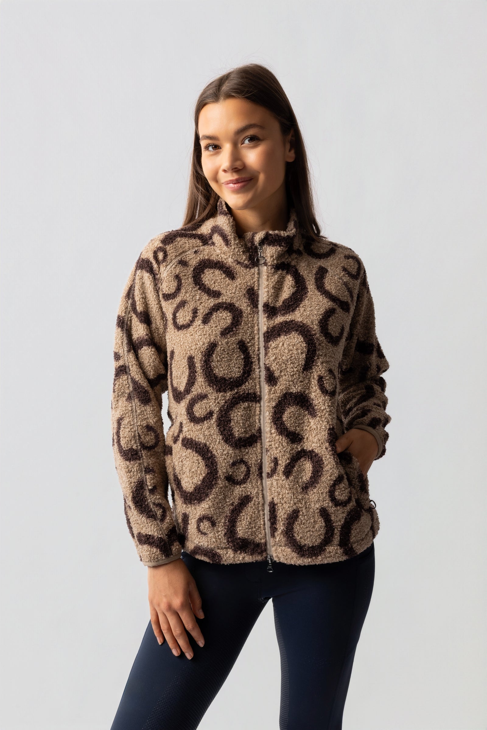 Horze Ariana Damene Teddyfleece jakke Rideklær til dame