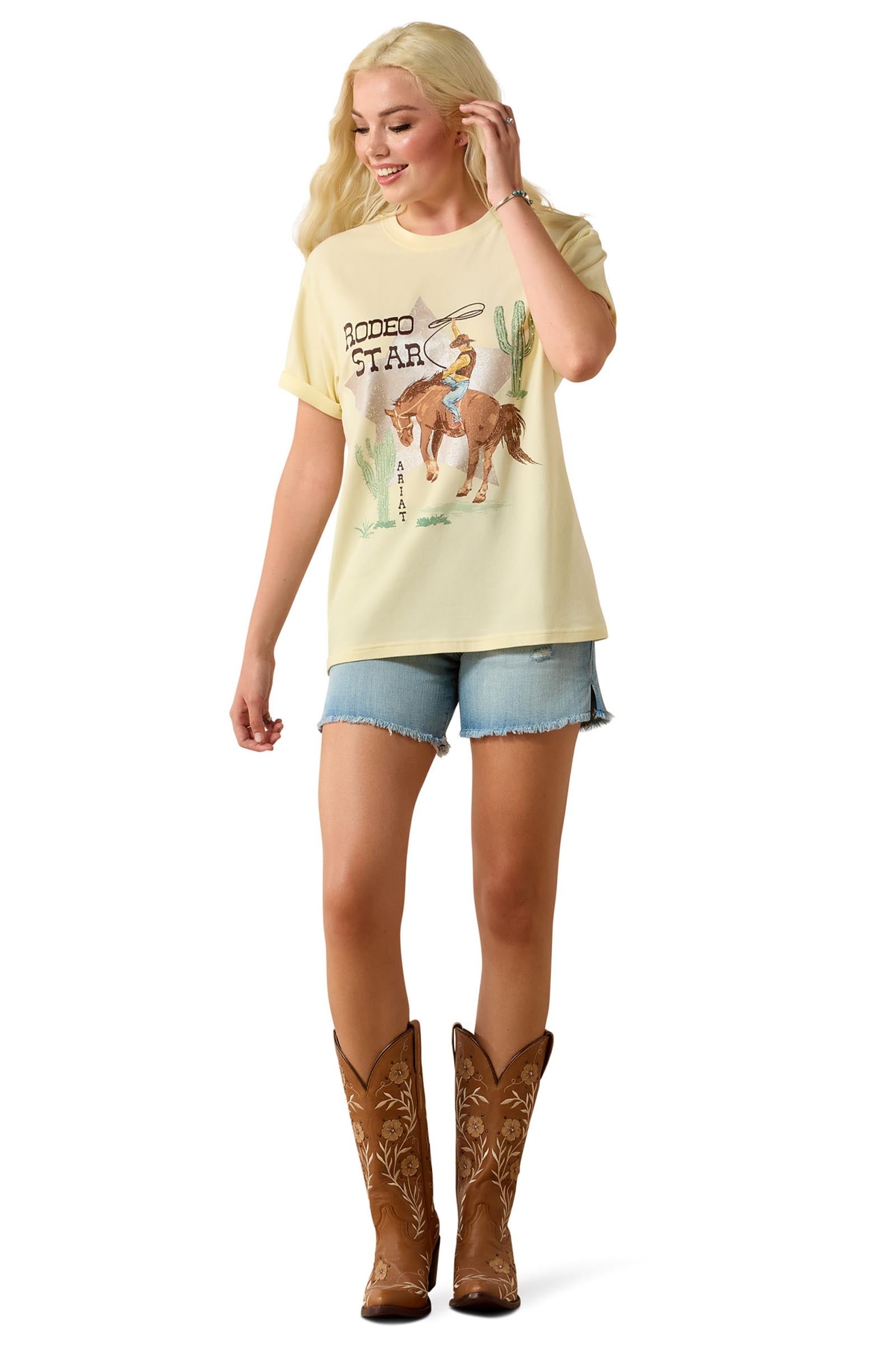 Ariat Women's Rodeo Star Boyfriend T-Shirt Women’s Riding Clothing