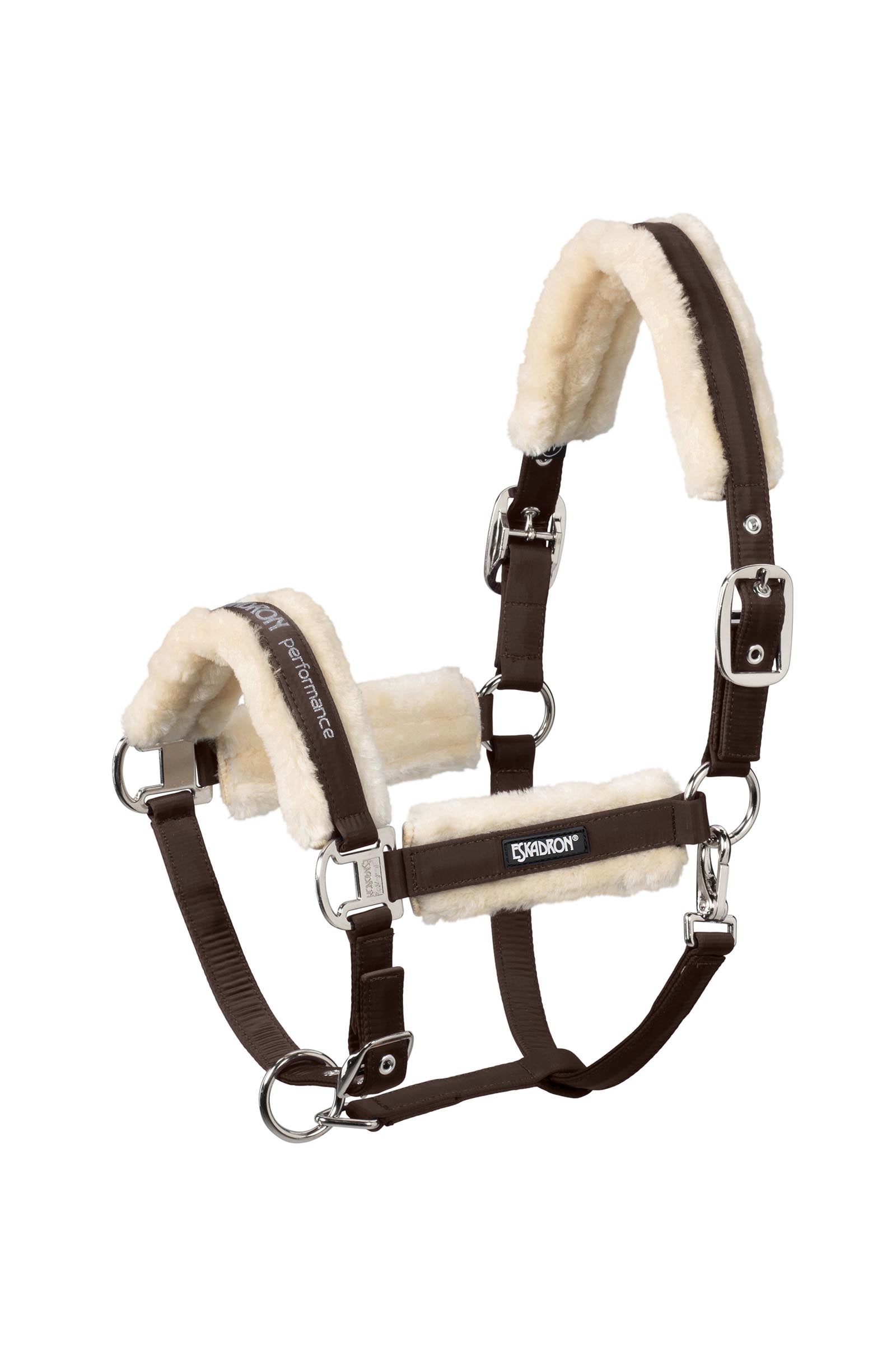 Eskadron Faux Fur Halter Double Pin Fluebeskyttelse til hest