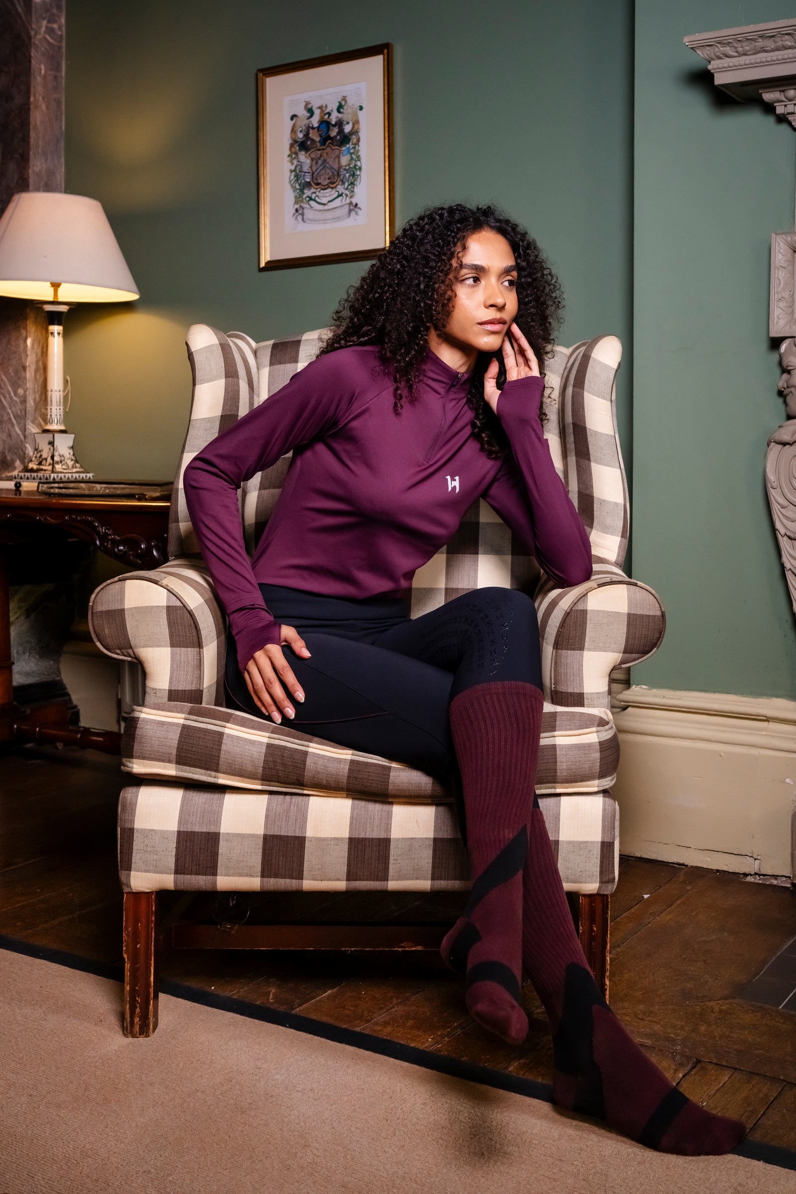 Horseware Strive Winter 1/4 zip topp for kvinner Rideklær til dame