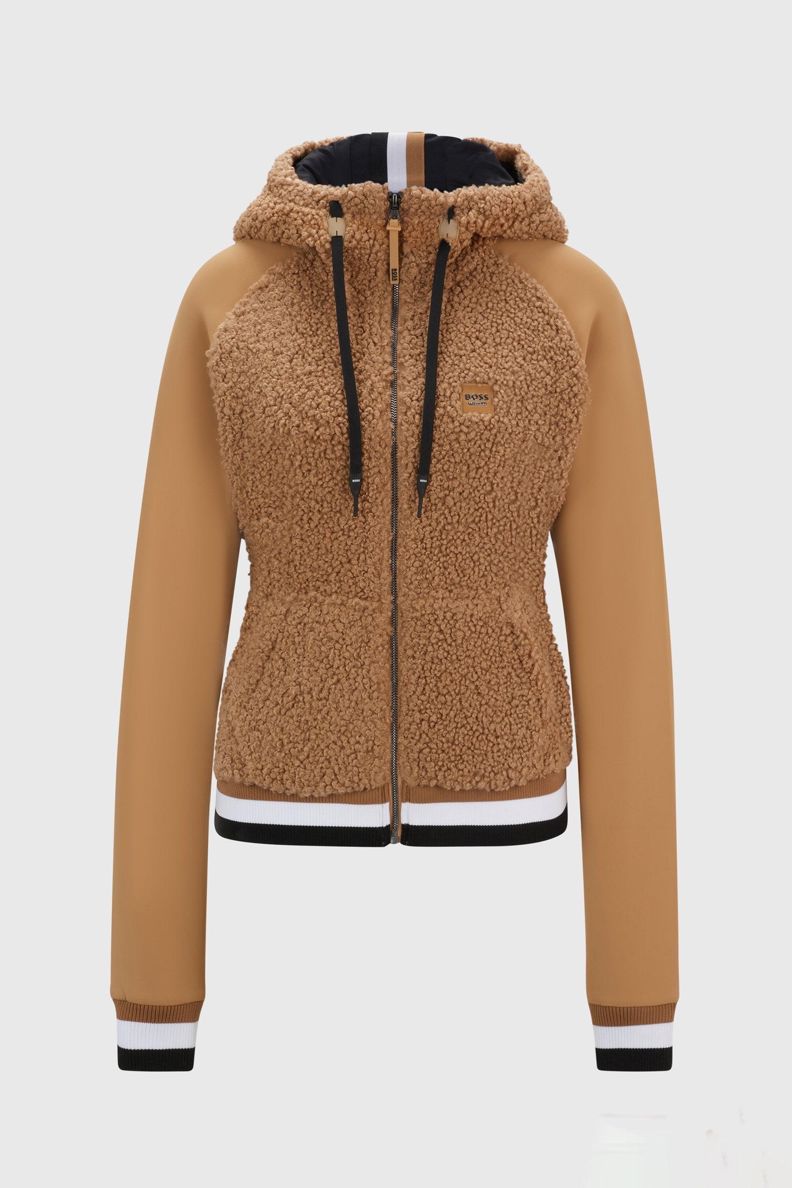 BOSS Equestrian Boss Riva Teddy Hybrid Zip hettegenser Rideklær til dame