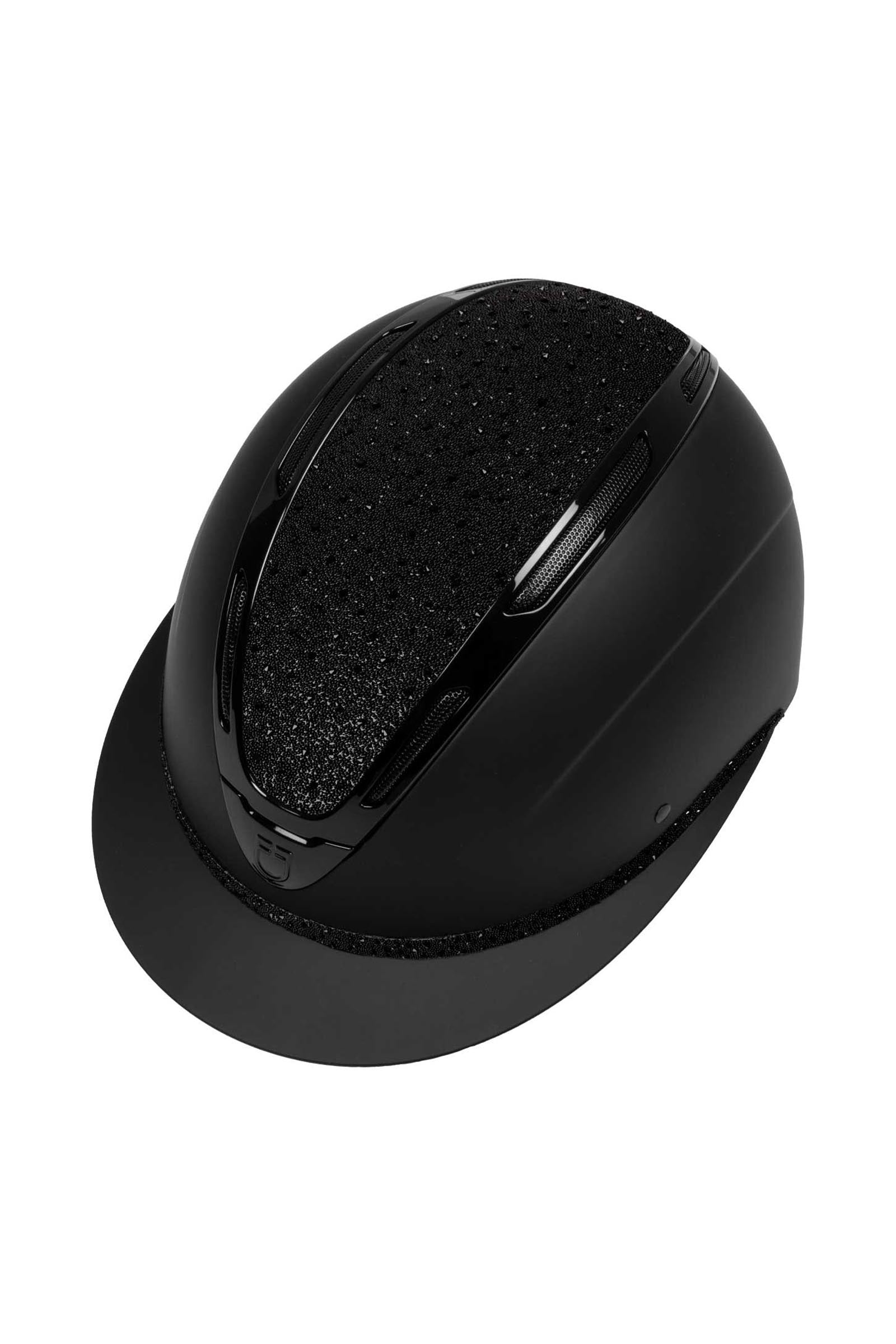 Equestro Apocalypse Women's Helmet Matte Shell and Rhinestones Homologation En 1384-2023 Safety Equipment