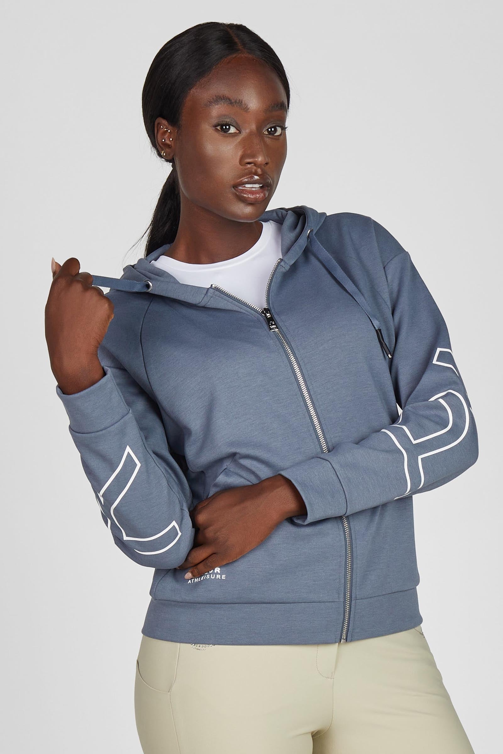 Pikeur dame oversized hette sweatjakke Rideklær til dame