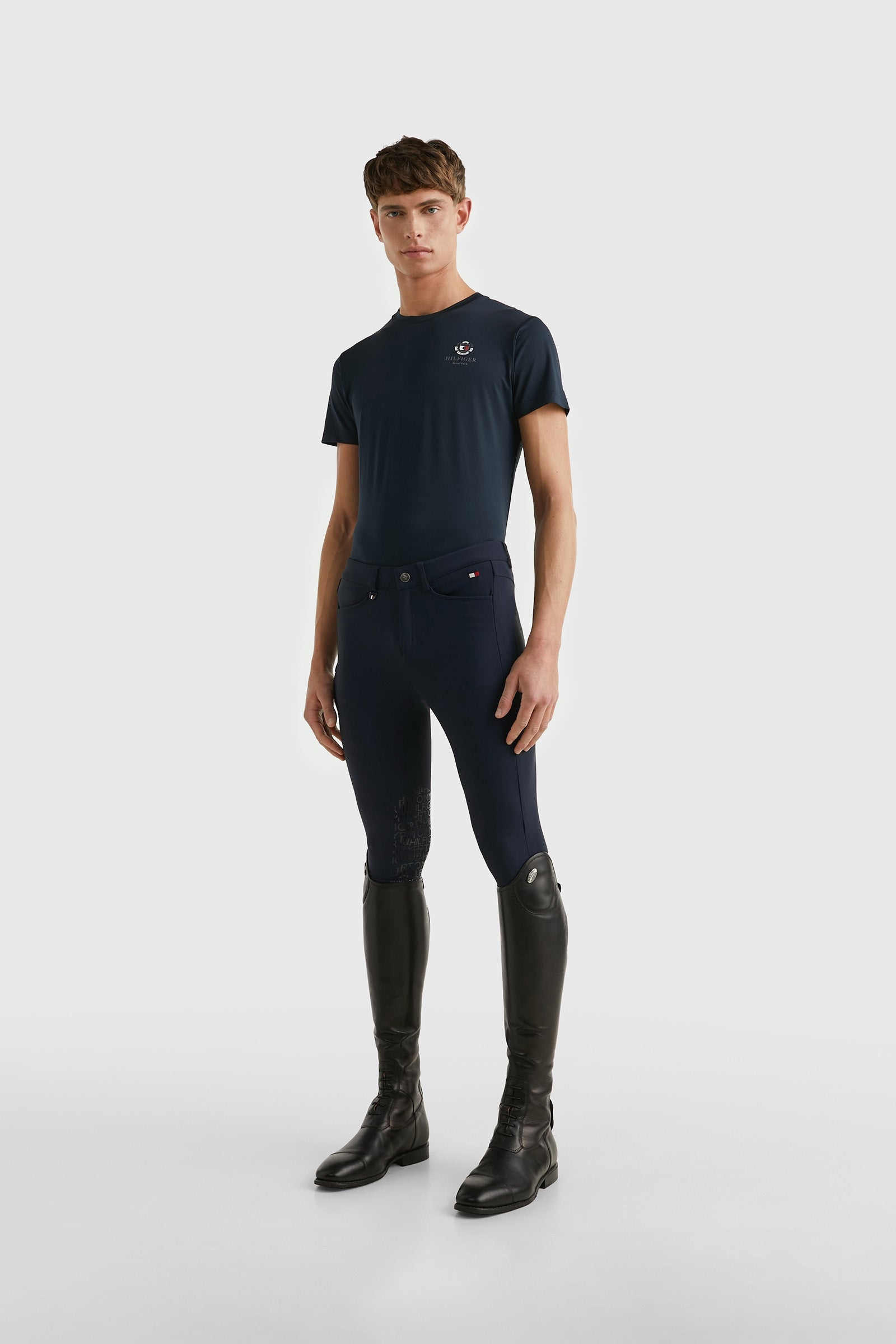 Tommy Hilfiger Equestrian Performance Crest Men's Print T-Shirt Women’s Riding Clothing