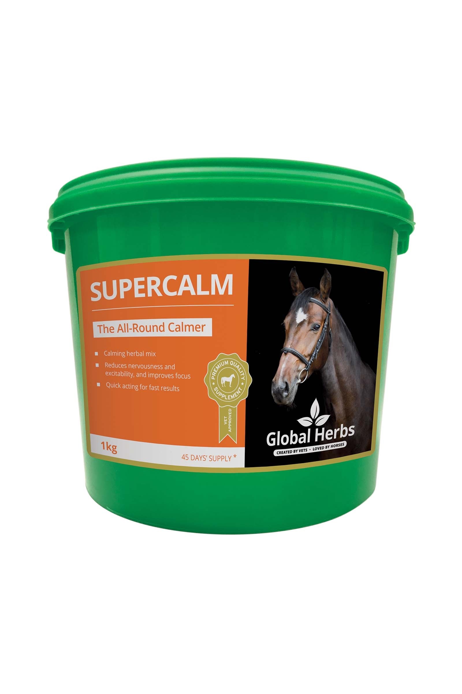 Global Herbs SuperCalm, 1 kilo Horse Feed & Nutrition