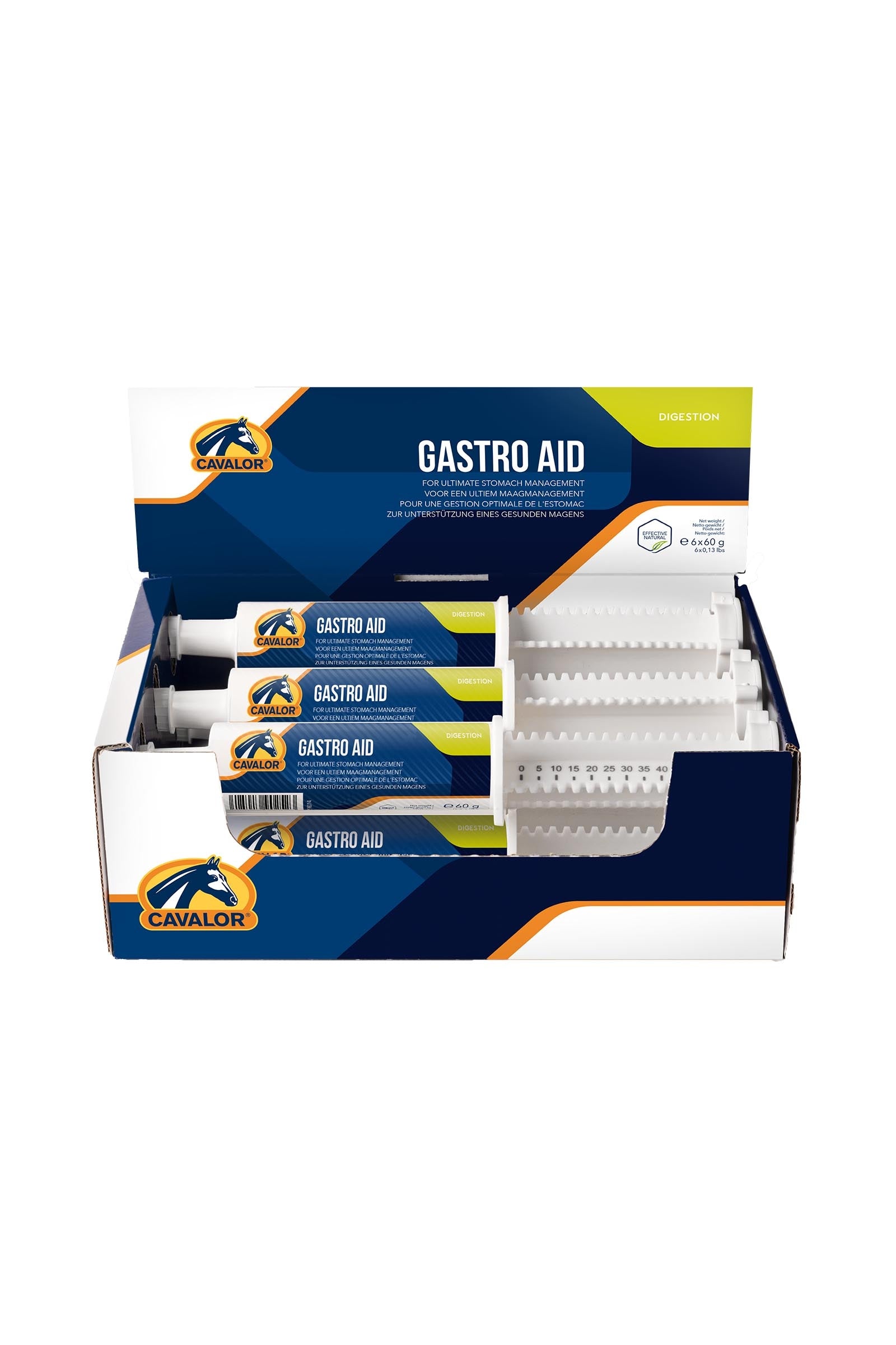 Cavalor Gastro Aid, fordøyelse, (6 x 60 g) Horse Feed & Nutrition