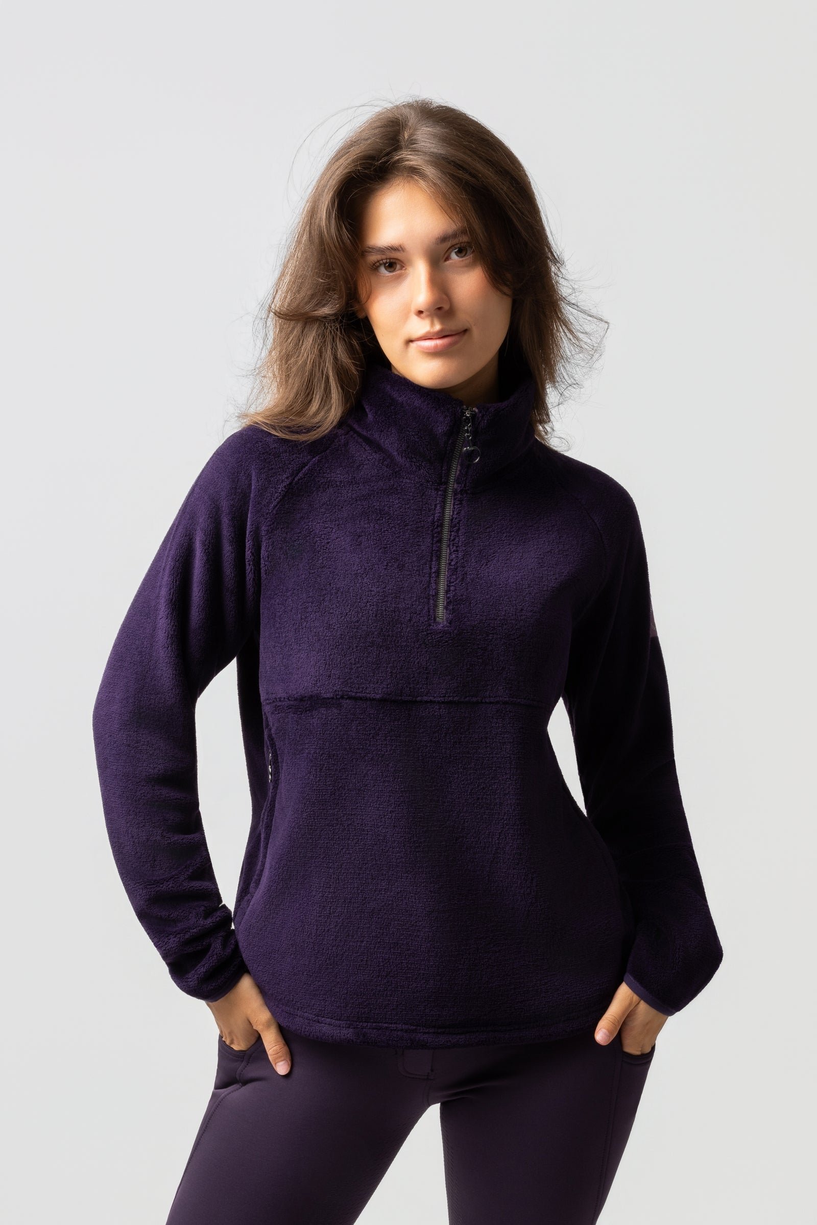 Horze Frieda Damene anorak fleece genser Rideklær til dame