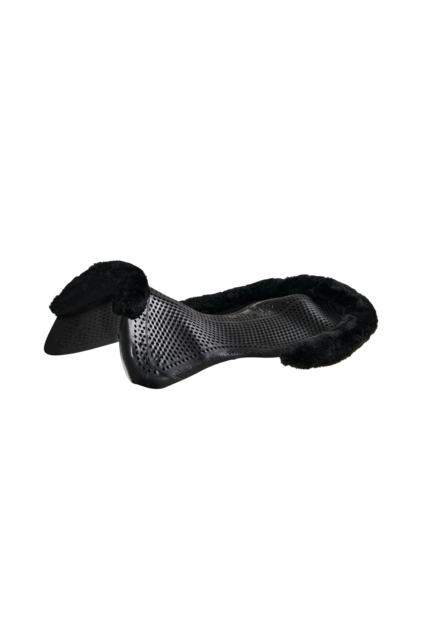 Acavallo Gel Sklisikker Classic med kunstig lammeskinn flat Sjabraker