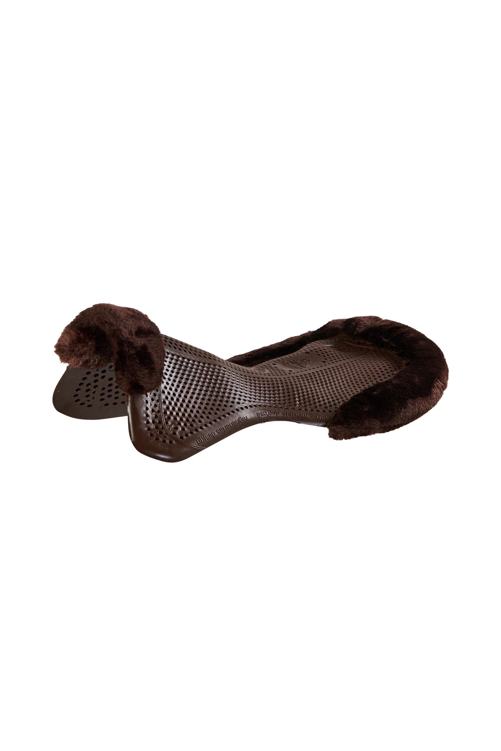 Acavallo Gel Sklisikker Classic med kunstig lammeskinn flat Sjabraker