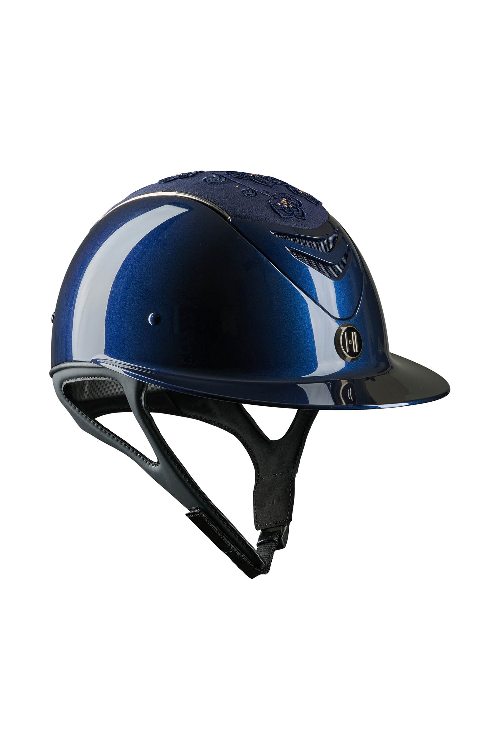 OneK Advanced Glossy Embroidered Chrome Ridehjelm & sikkerhetsvest