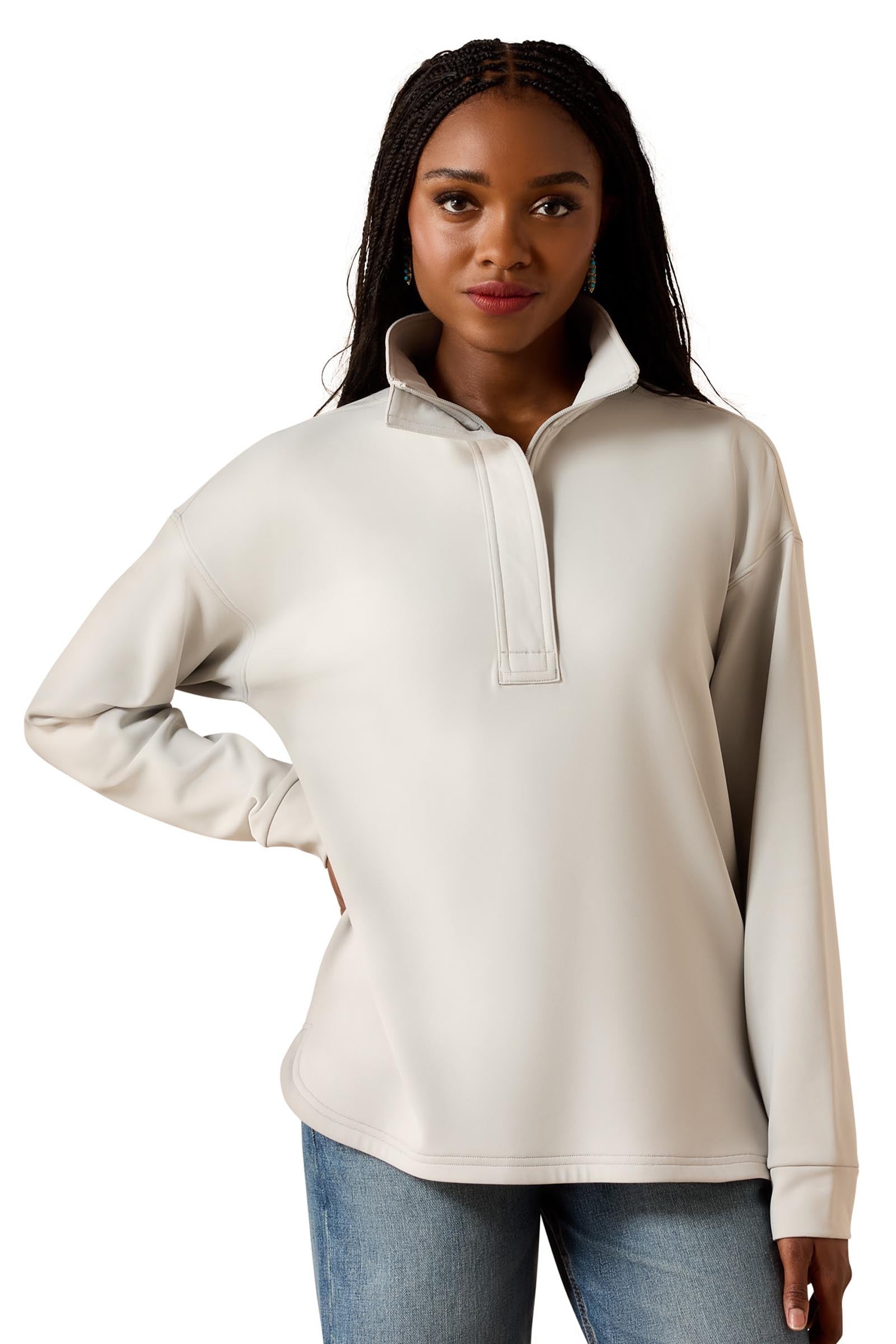 Ariat Women's Breeze Logo 1/2 Zip Sweatshirt Rideklær til dame