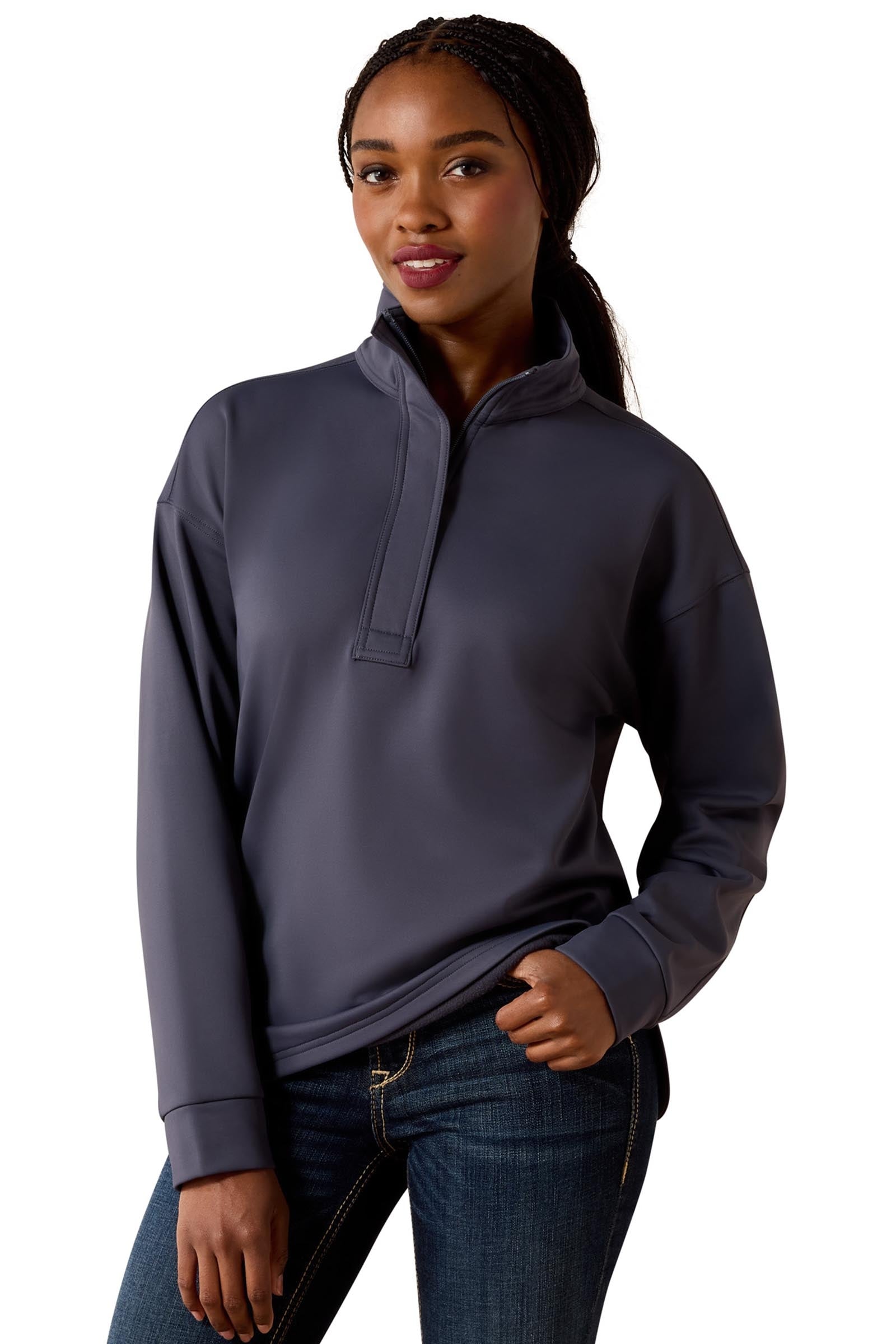 Ariat Women's Breeze Logo 1/2 Zip Sweatshirt Rideklær til dame