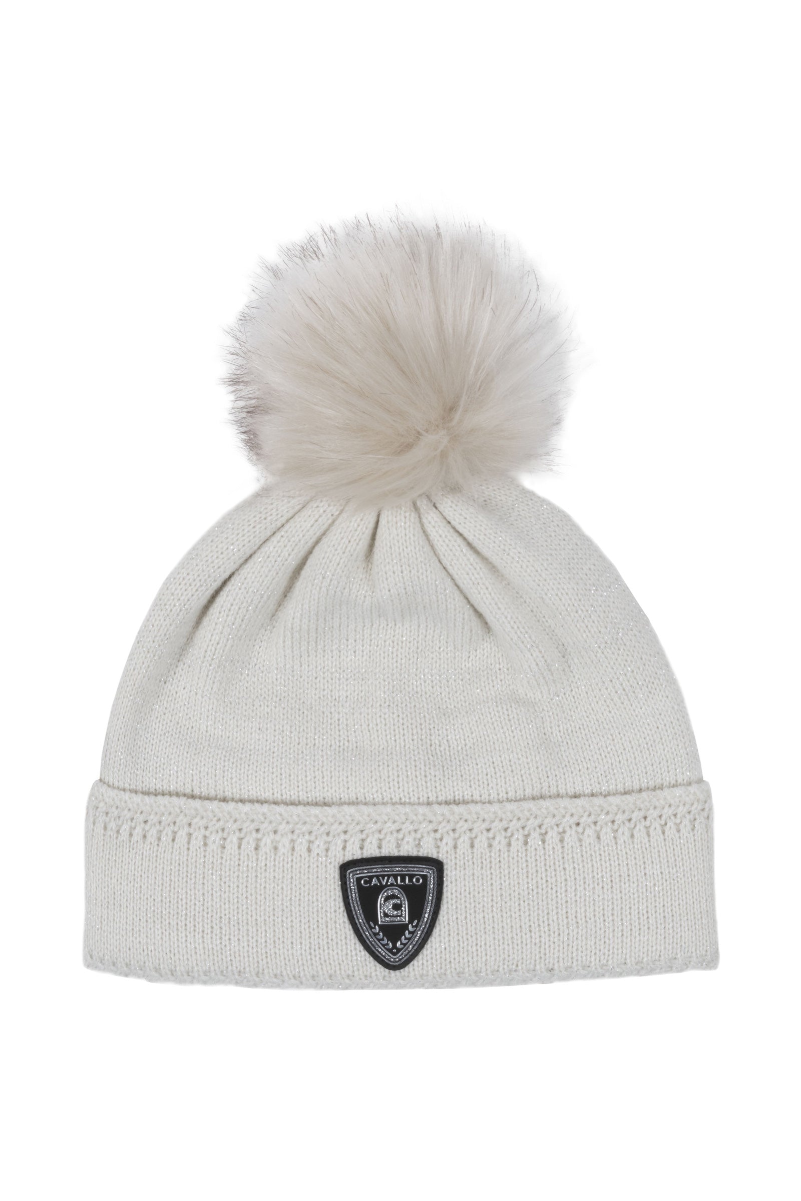 Cavallo Strikket lue med fuskepels Cavalmelika Accessories
