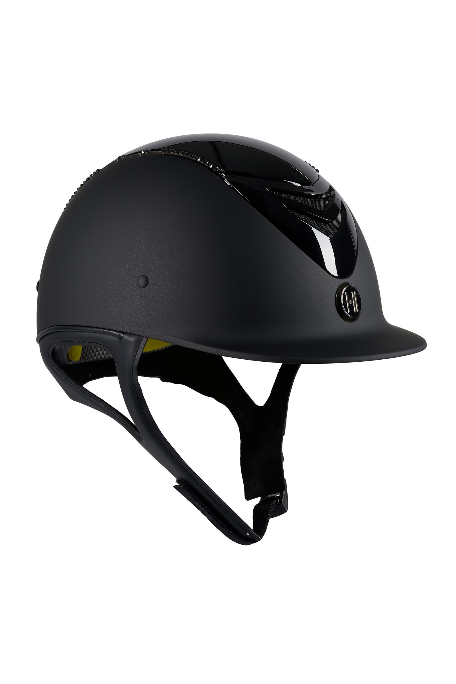OneK MIPS Defender Glossy Top Swarovski Matt Riding Helmet Ridehjelm & sikkerhetsvest