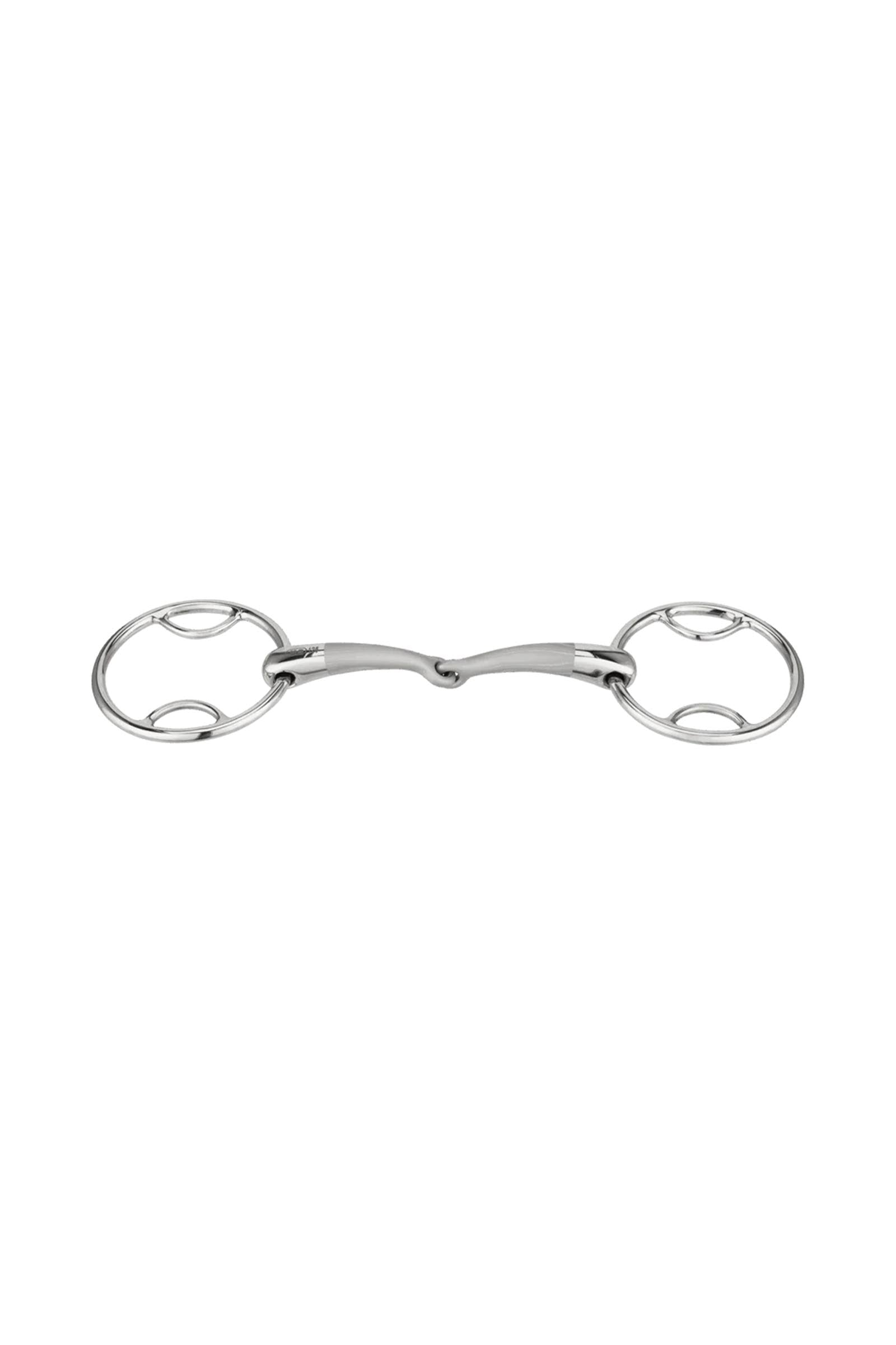 Sprenger Satinox 3-rings bitt, enkelt leddet, 14 mm, rustfritt stål Bitt