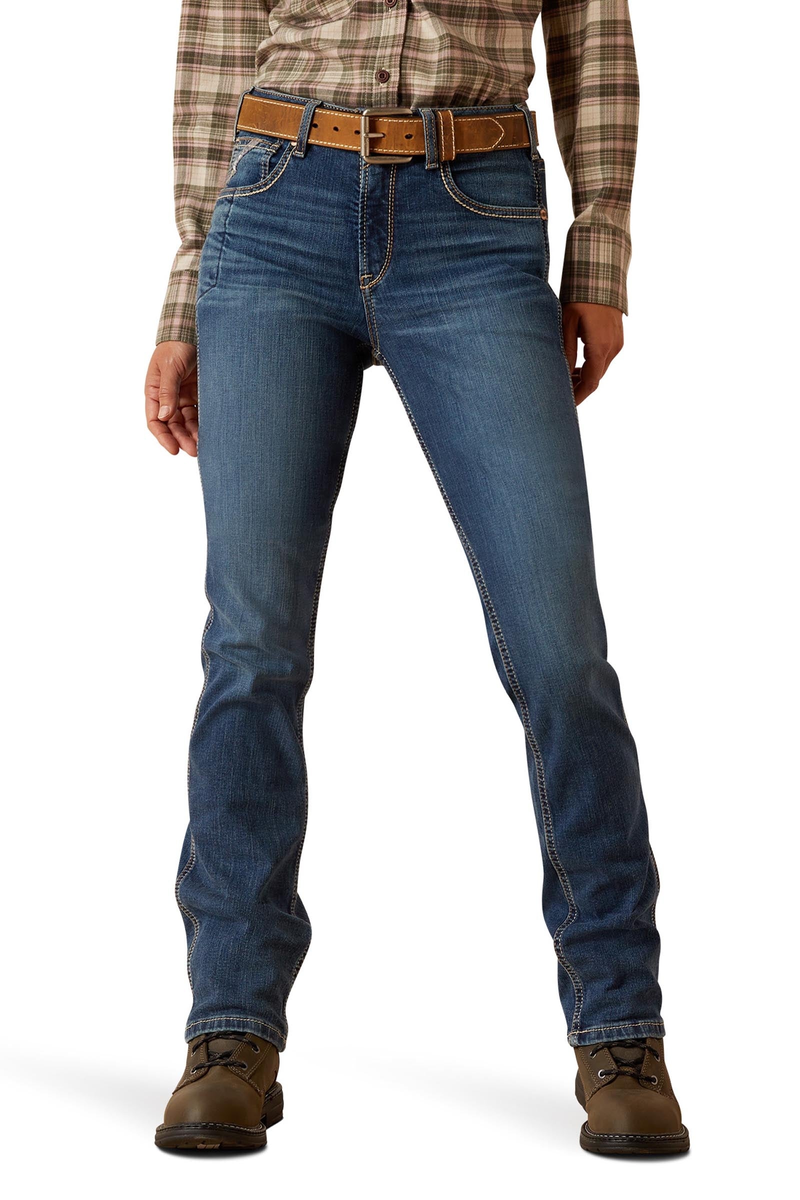 Ariat Rebar HR Riveter Straight Dame jeans med rett ben Womens Breeches