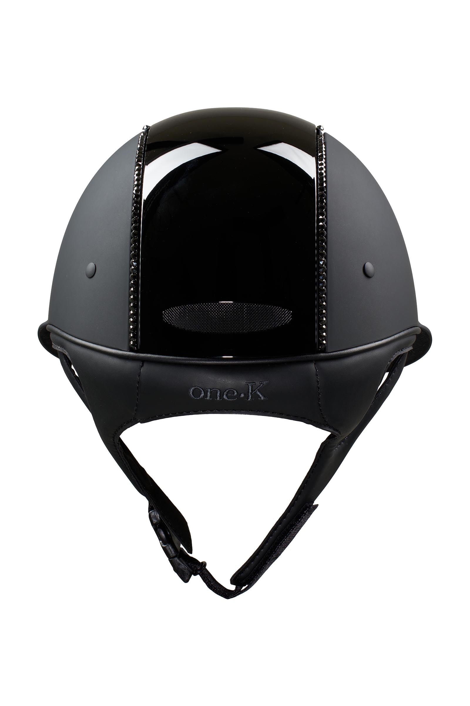 OneK Avancé Lux Matt, Glossy Top, Swarovski Riding Helmet Safety Equipment