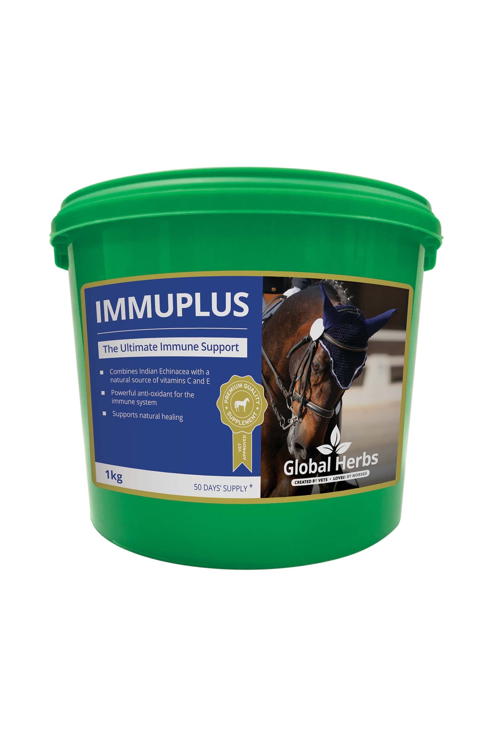 Global Herbs ImmuPlus, 1 kilo Horse Feed & Nutrition