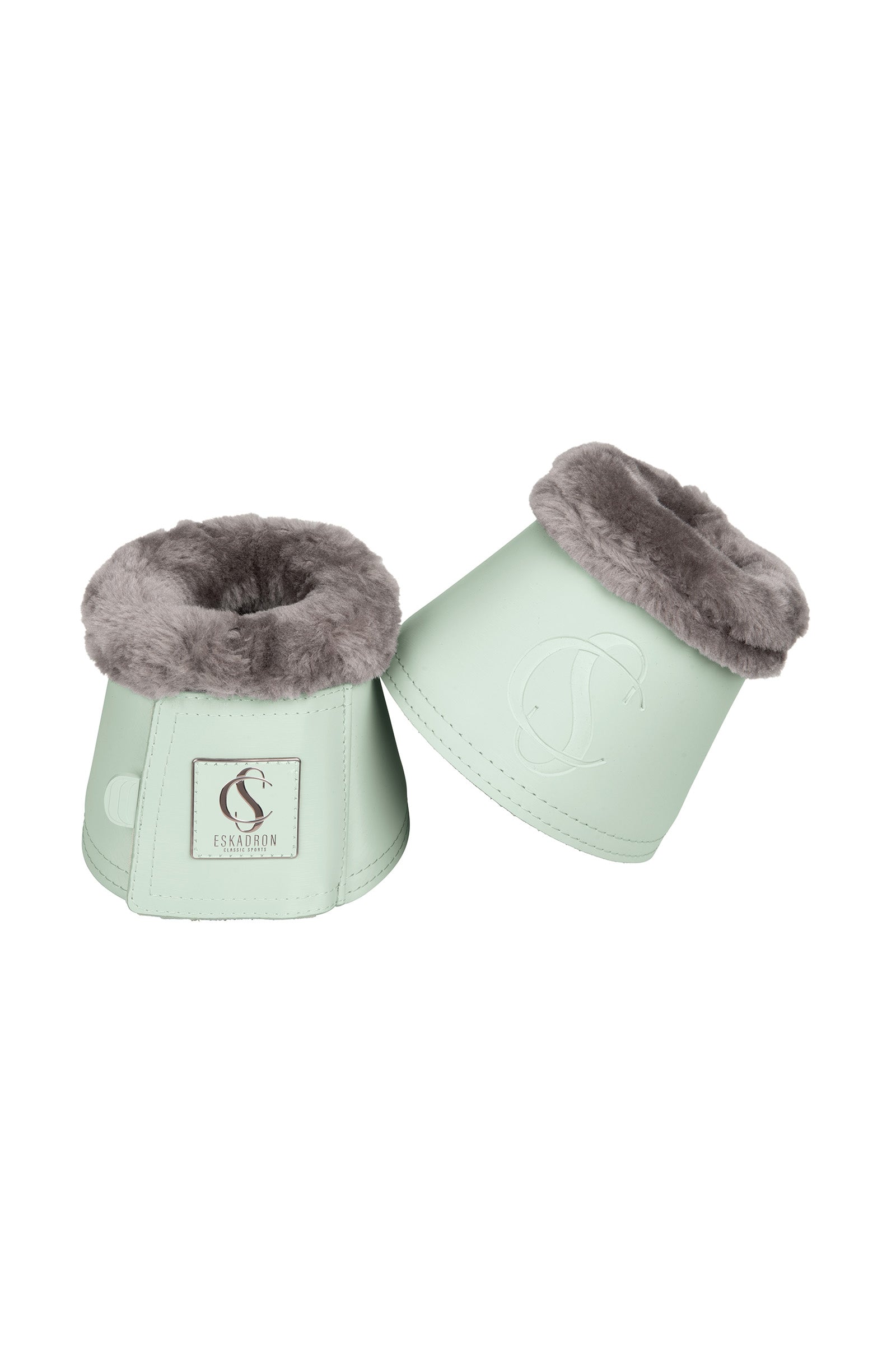 Eskadron Classic Sports Bell Boots Softslate Fauxfur SS24 Leg Protection & Hoof Protection for Horses