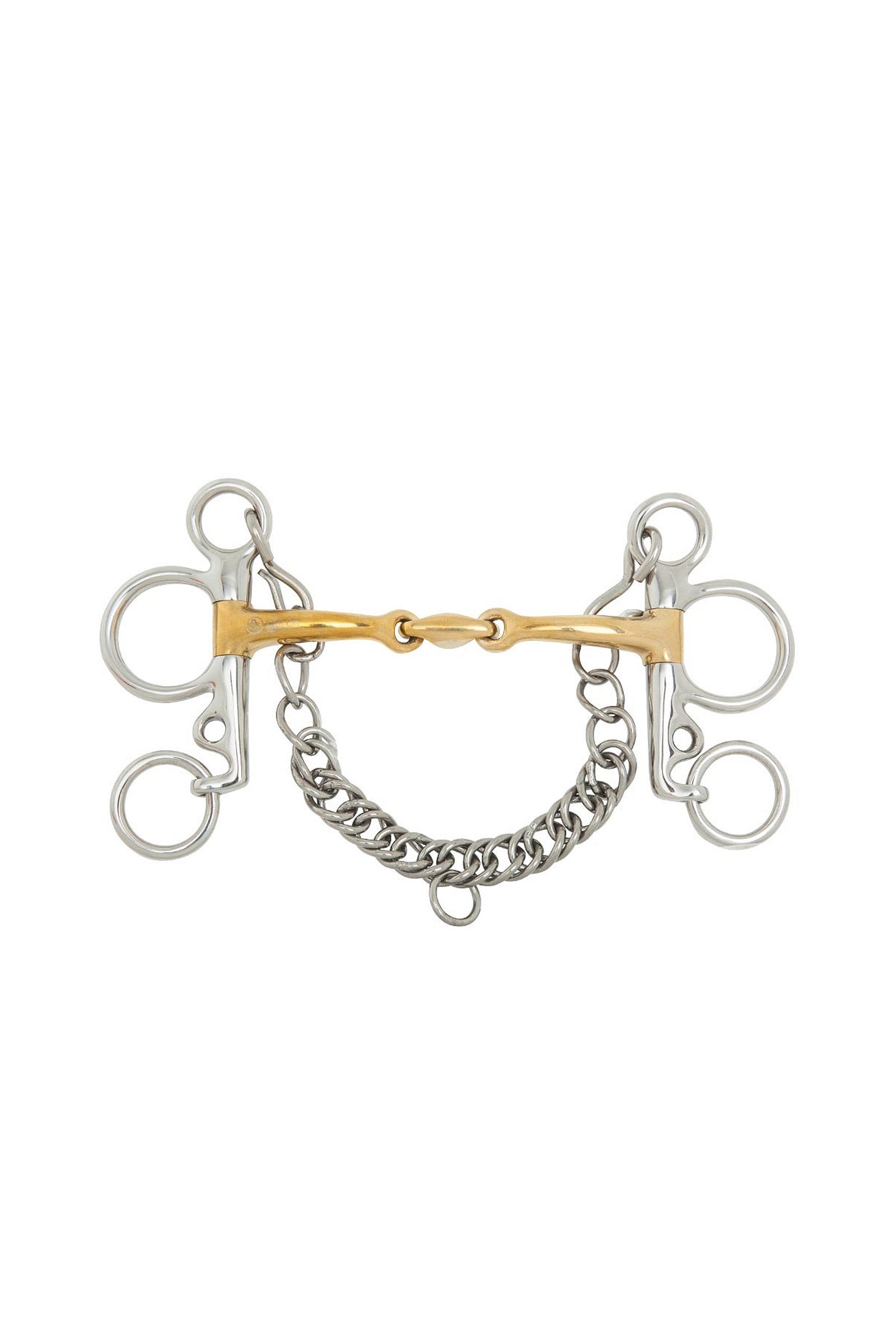 BR Soft Contact baby pelham, dobbelt leddet, 14 mm, skaft 102 mm Bitt