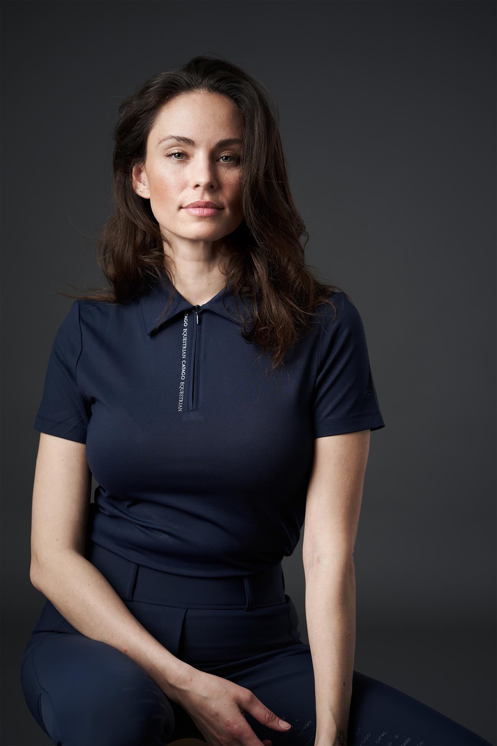 Catago CATAGO Nash SS Women´s Zip Polo Women’s Riding Clothing