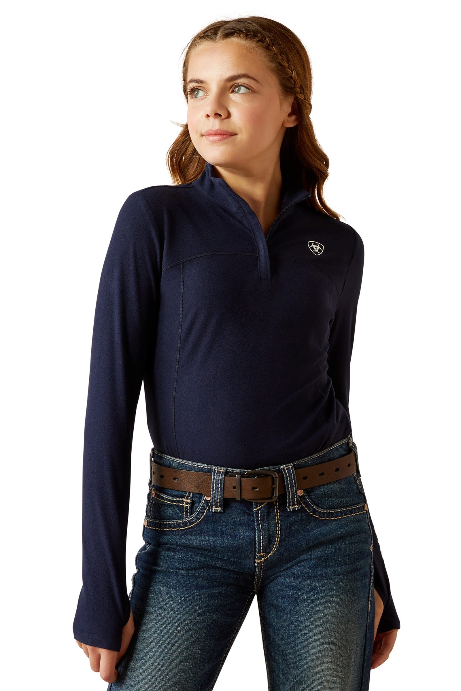 Ariat Lowell 3.0 Kid´s 1/4 Zip Baselayer Shirt Rideklær til barn
