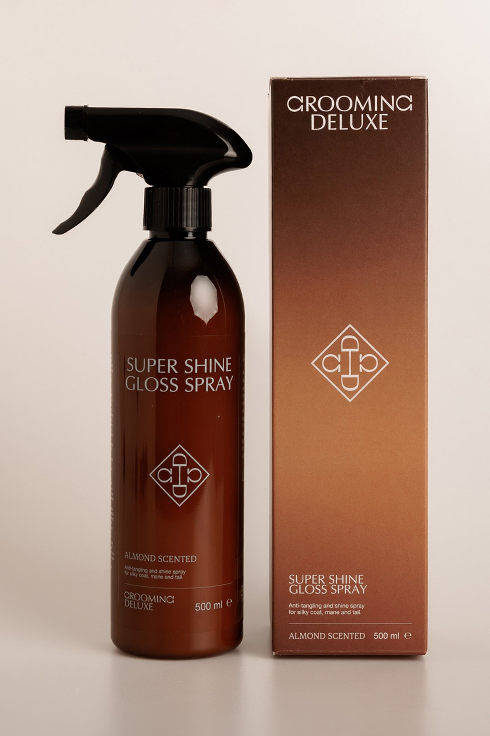Grooming Deluxe Super Shine mandel glansspray, 500 ml Hestepleie