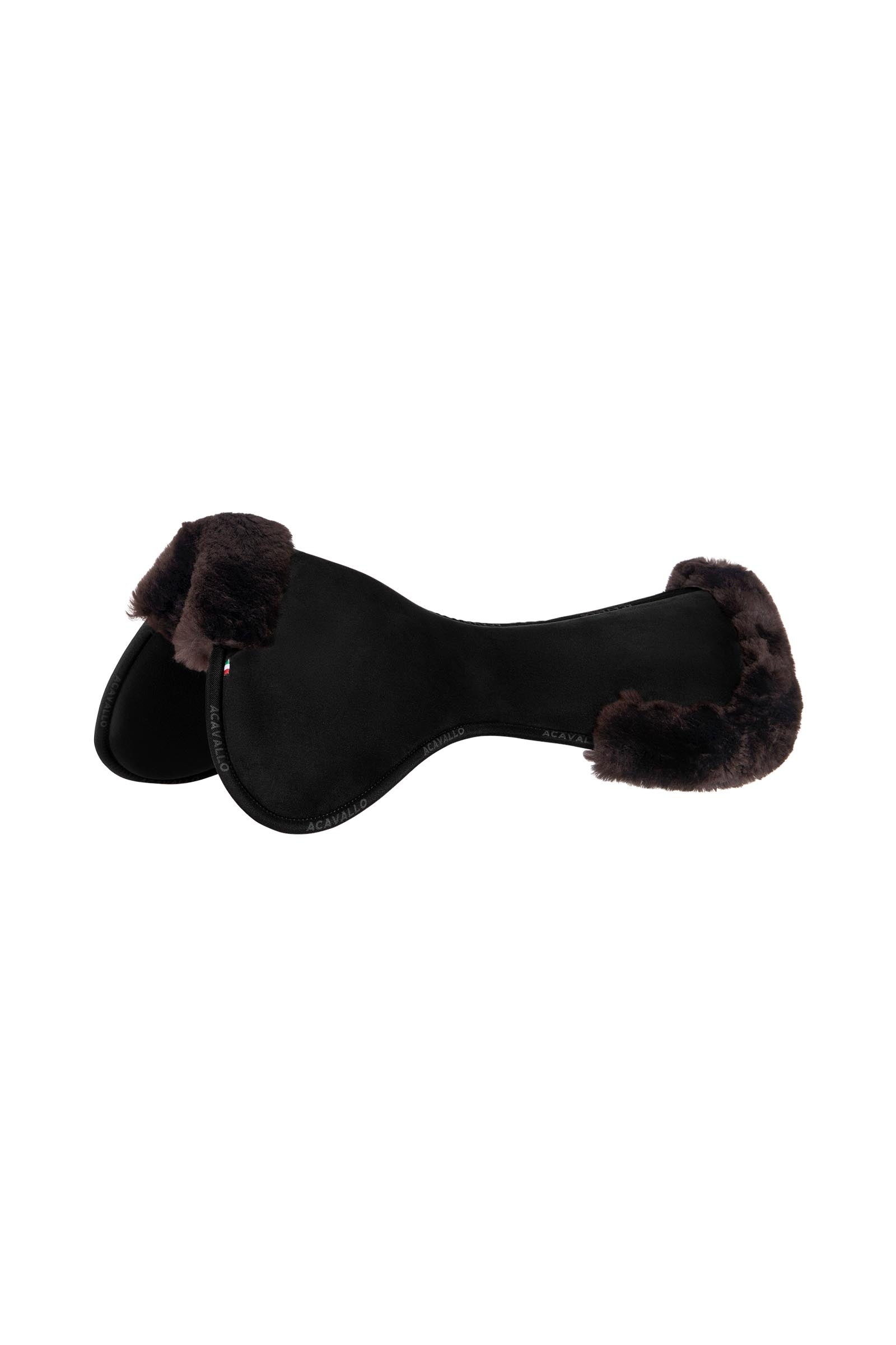 Acavallo Close Contact Memory Foam Halvpad med lammeskinn Sjabraker