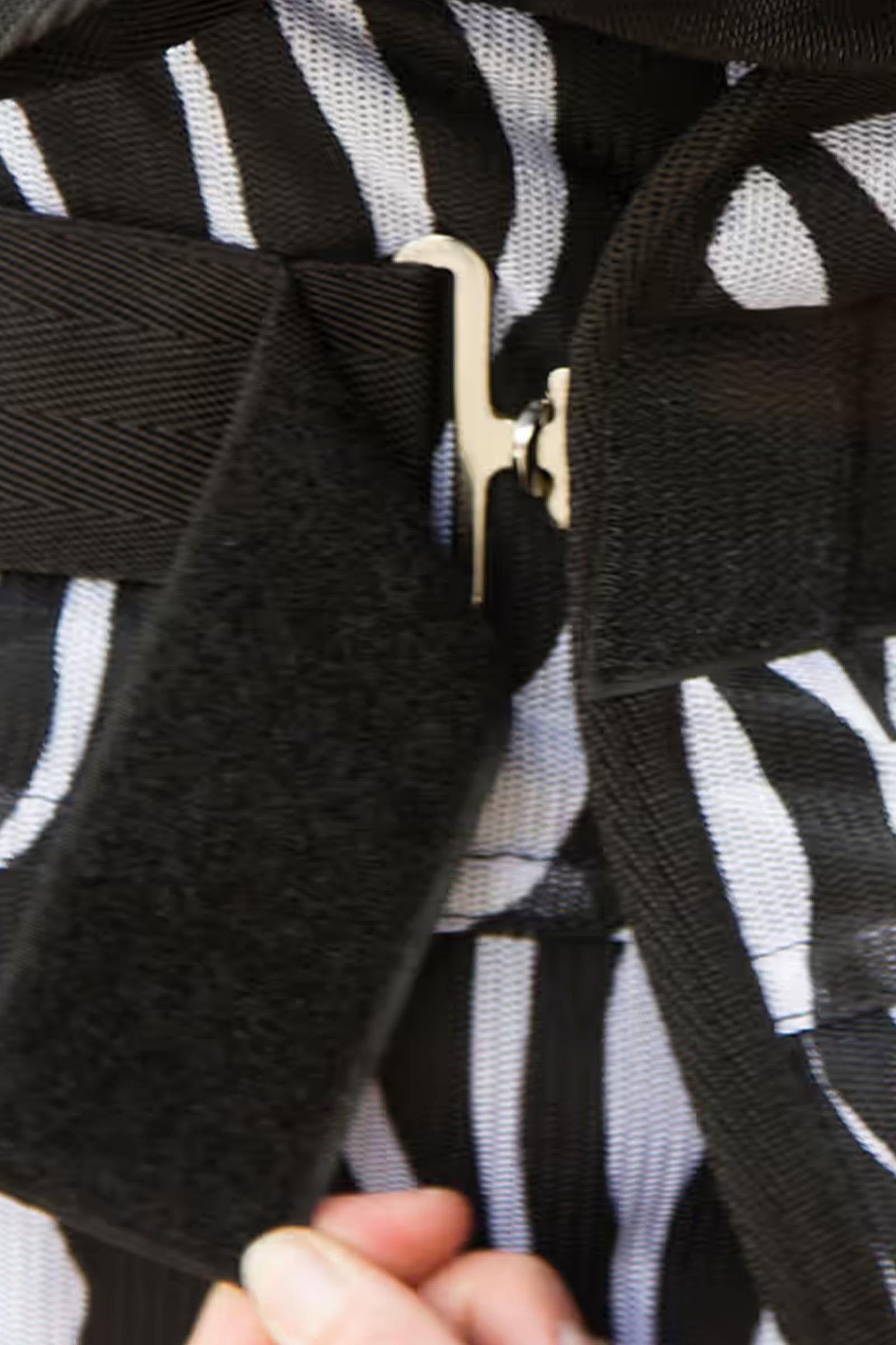 Covalliero RugBe Zebra Fly Sheet With Tail Flap Horse Rugs