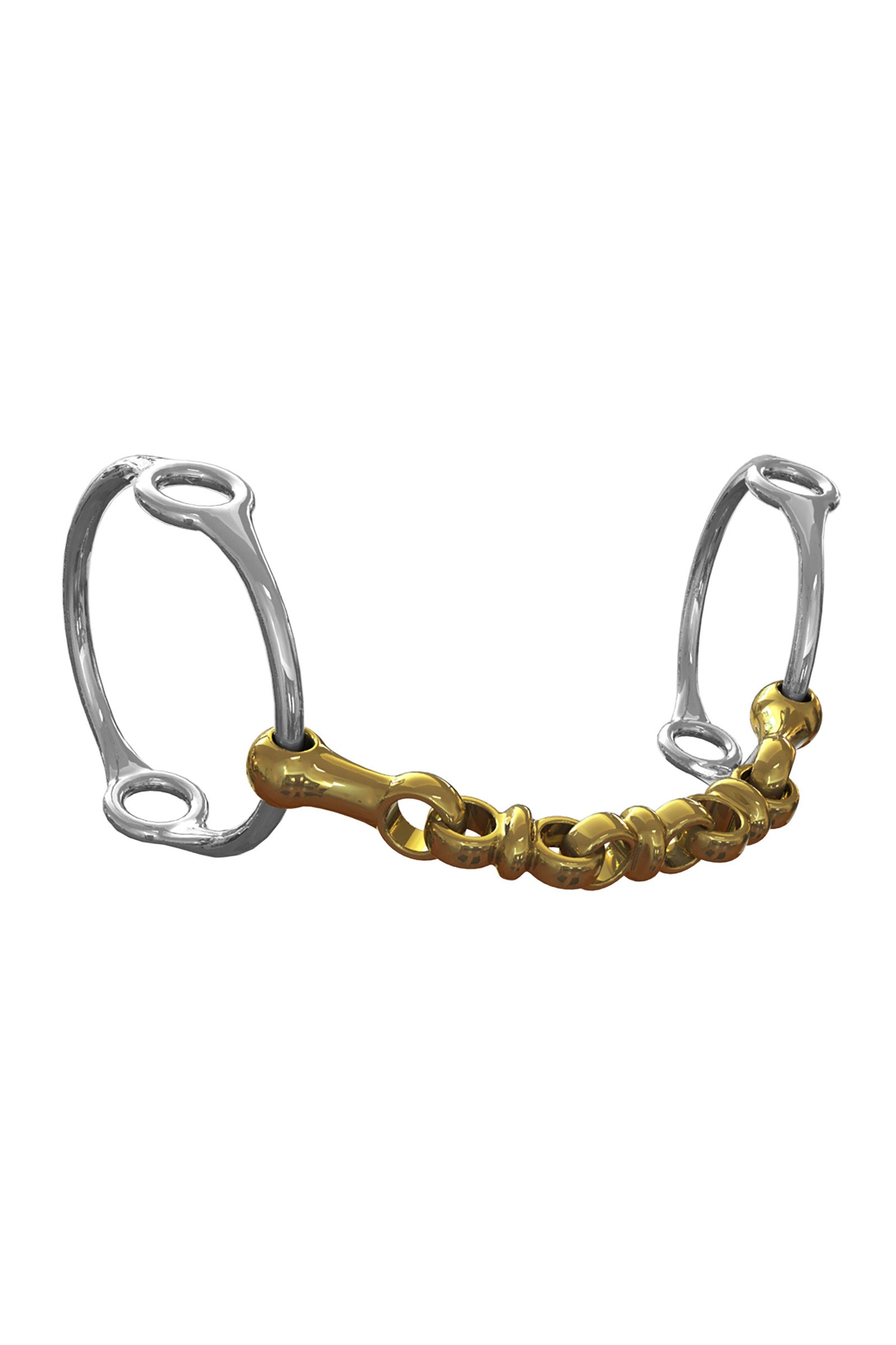 Neue Schule Bits NS Bits Waterford, 14 mm, løpende gag-bitt, Balding Bitt