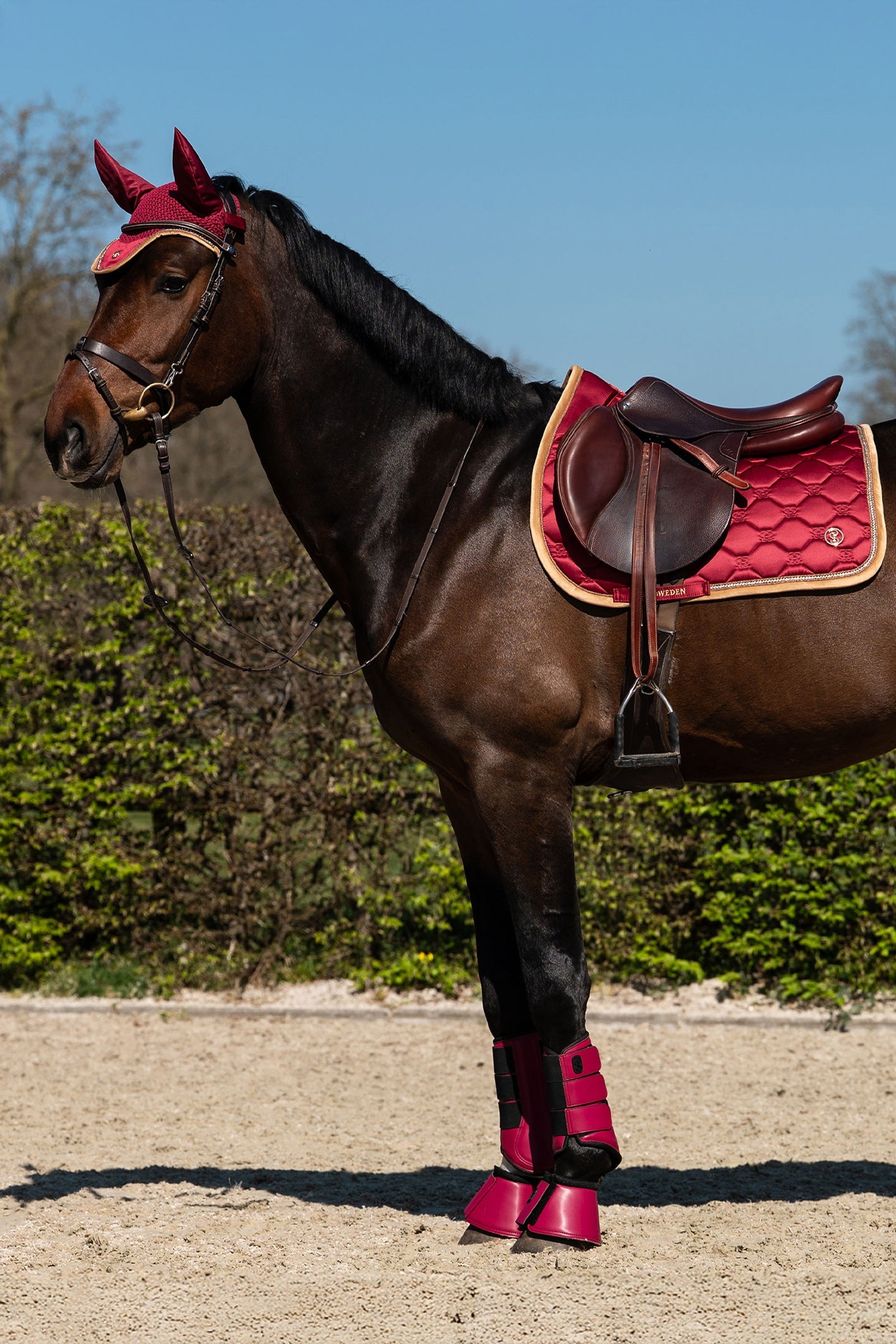 PS of Sweden Vintage Monogram Ear Bonnet Saddle Pads