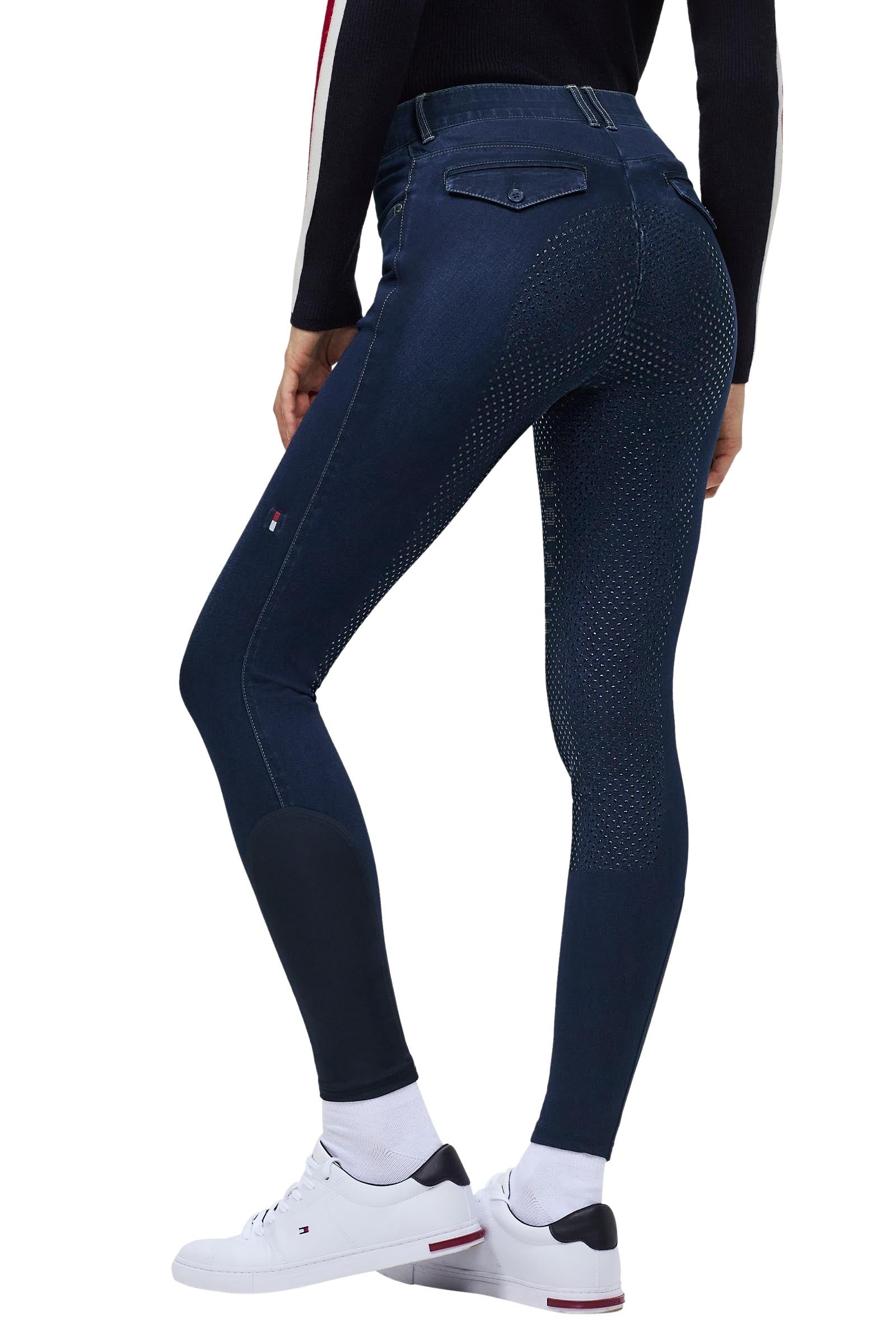 Tommy Hilfiger Equestrian Hope dame denim ridebukse med full grip Womens Breeches