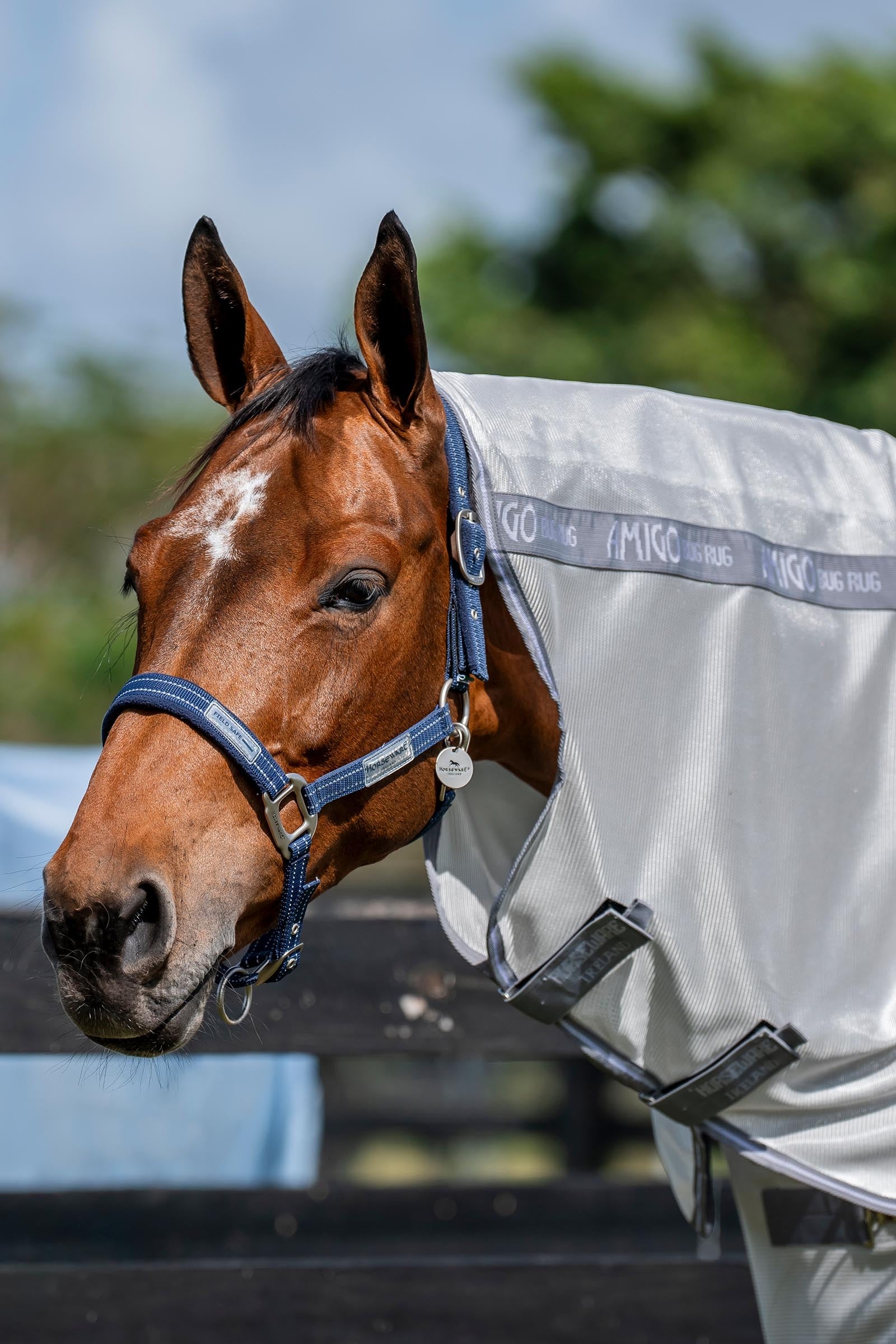 Horseware Amigo halsdel til fluedekken, UV-beskyttelse Dekken