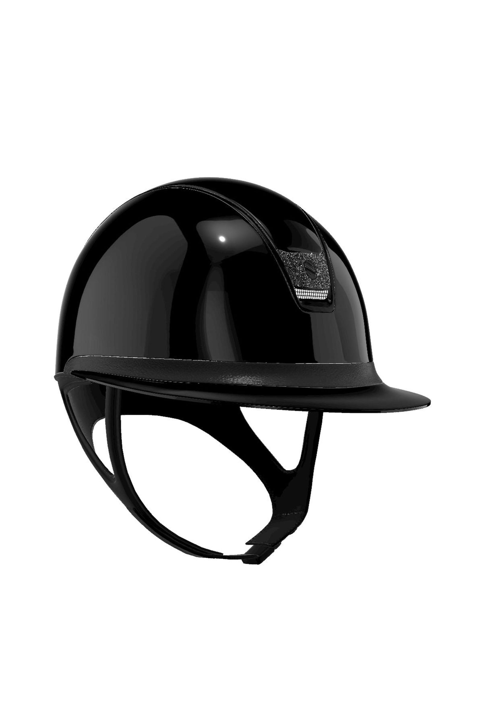 Samshield Miss Shield Glossy med Svart Crystal Blazon 2.0 Ridehjelm & sikkerhetsvest