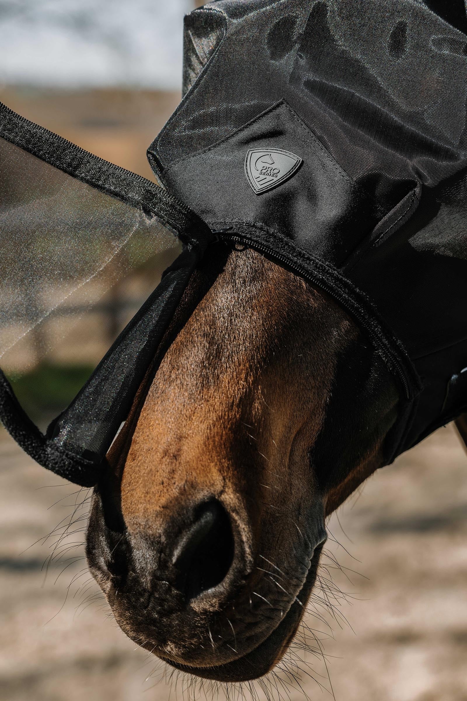 PRO SERIES Extra Fly Mask With UV Protection Antifly Protection for Horses