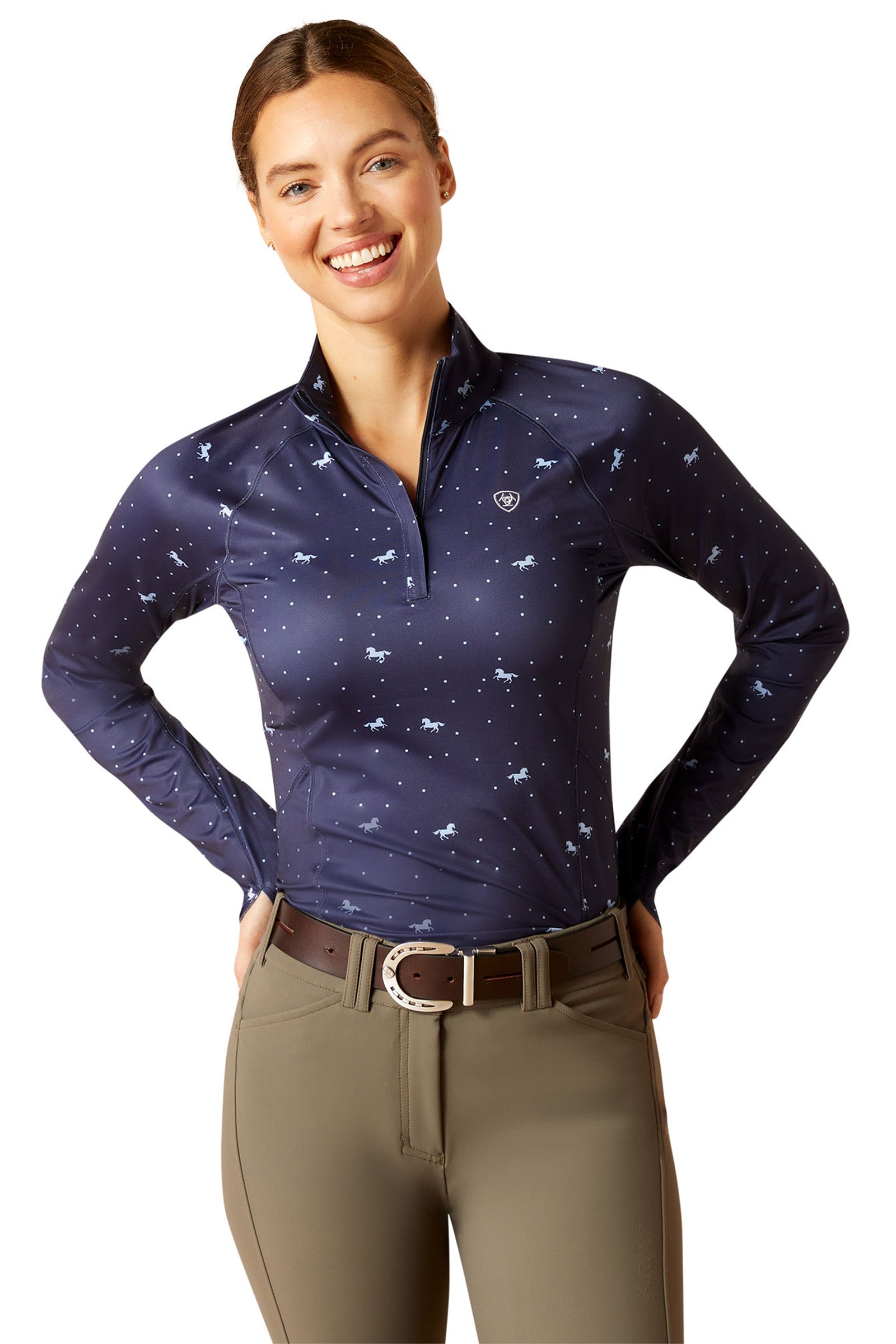 Ariat Lowell 2.0 langermet skjorte med 1/4 glidelås, dame Rideklær til dame