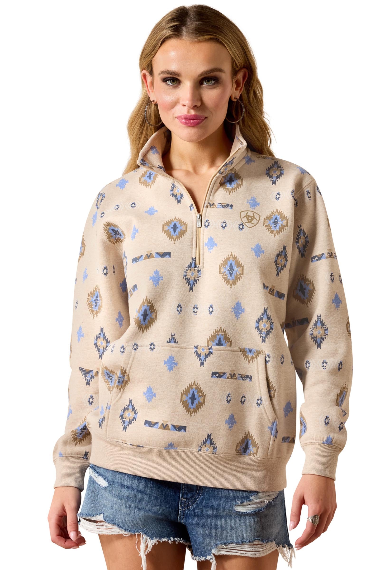 Ariat Women's Sapphire 1/2 Zip Sweatshirt Rideklær til dame