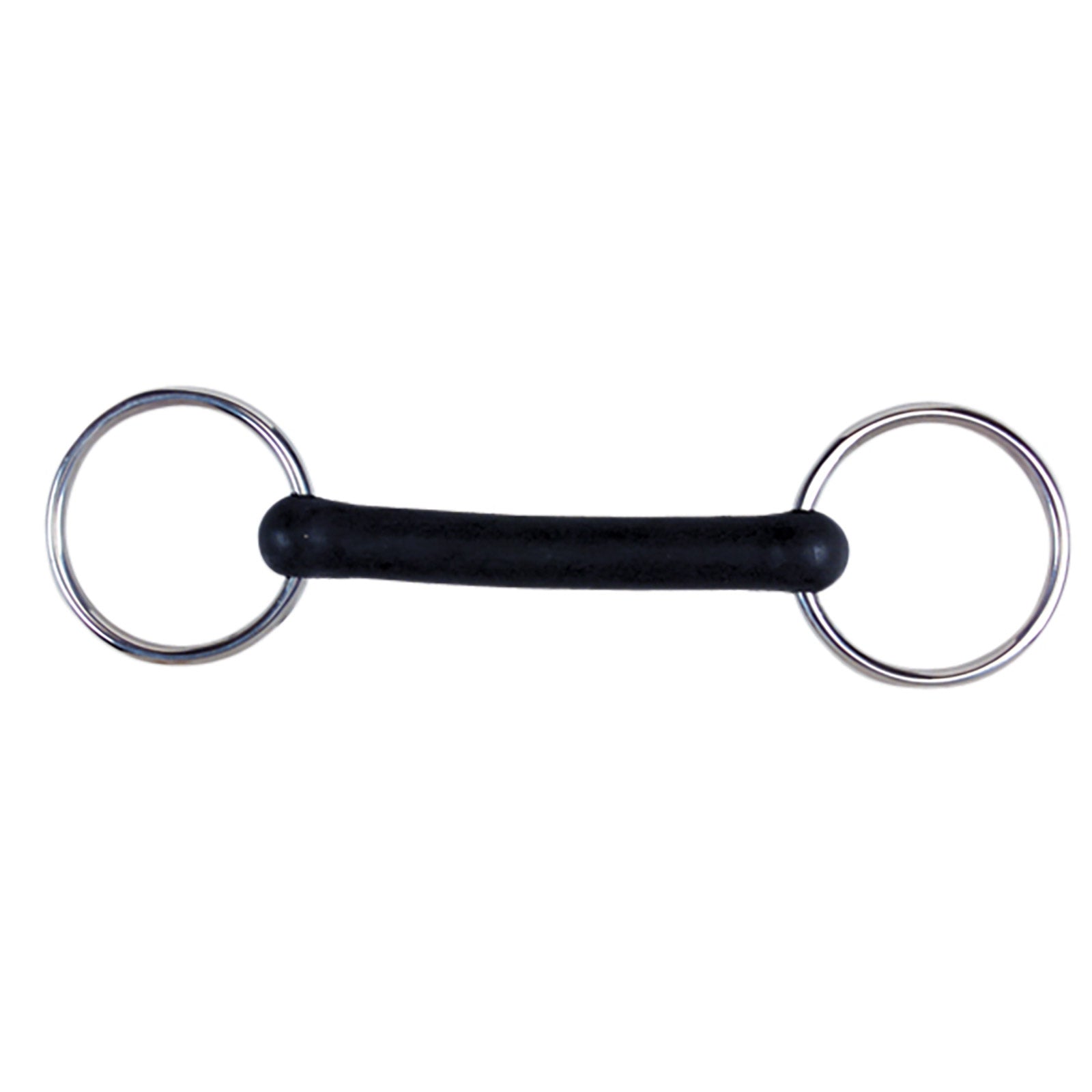 Korsteel Flexi rett gummitrinse med løse ringer Bitt