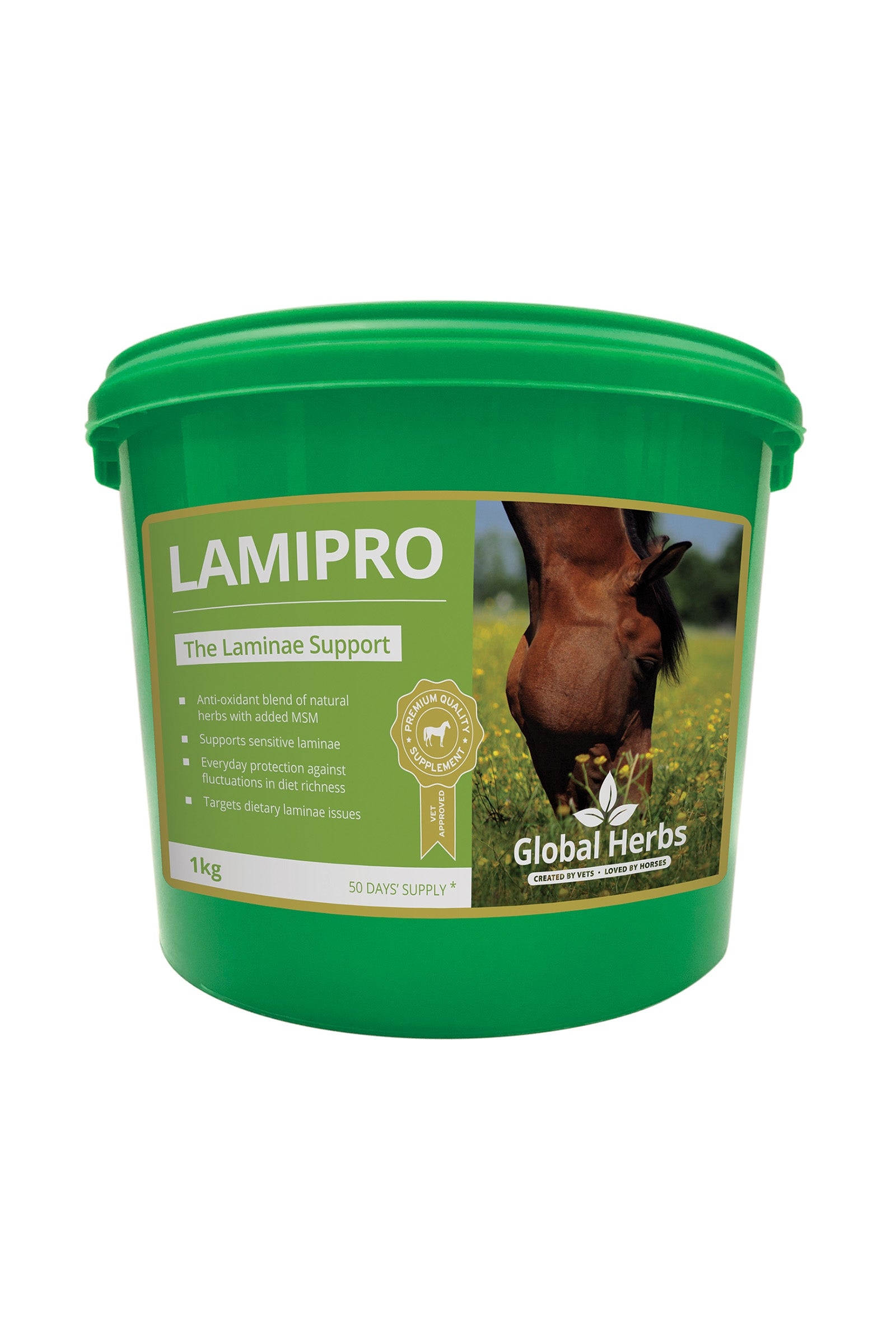 Global Herbs LamiPro supplement, 1 kilo Horse Feed & Nutrition