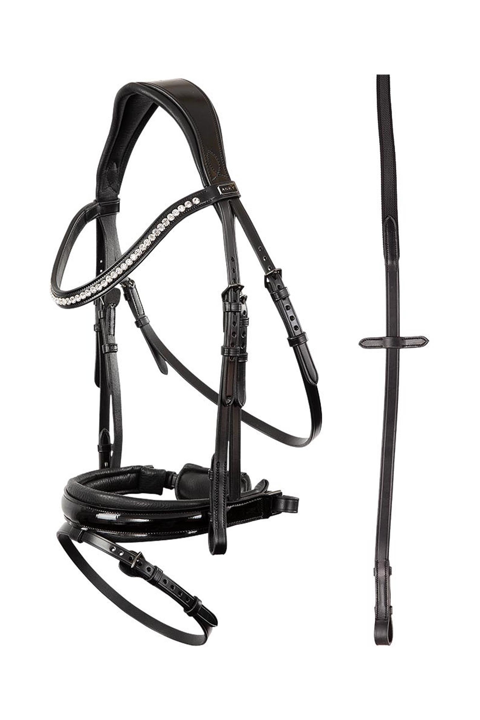 Anky ANKY Anatomic Bridle Patent Leather With Soft Padding Hodelag & Tøyler