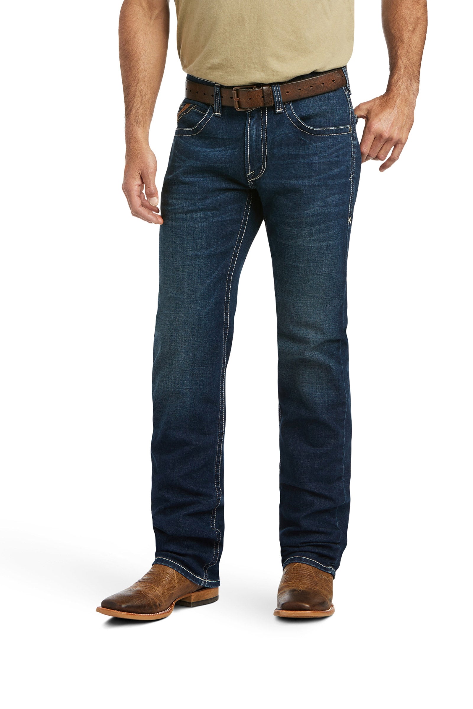 Ariat M5 Straight Stretch Remming Stackable Straight Leg Jeans Rideklær til herre