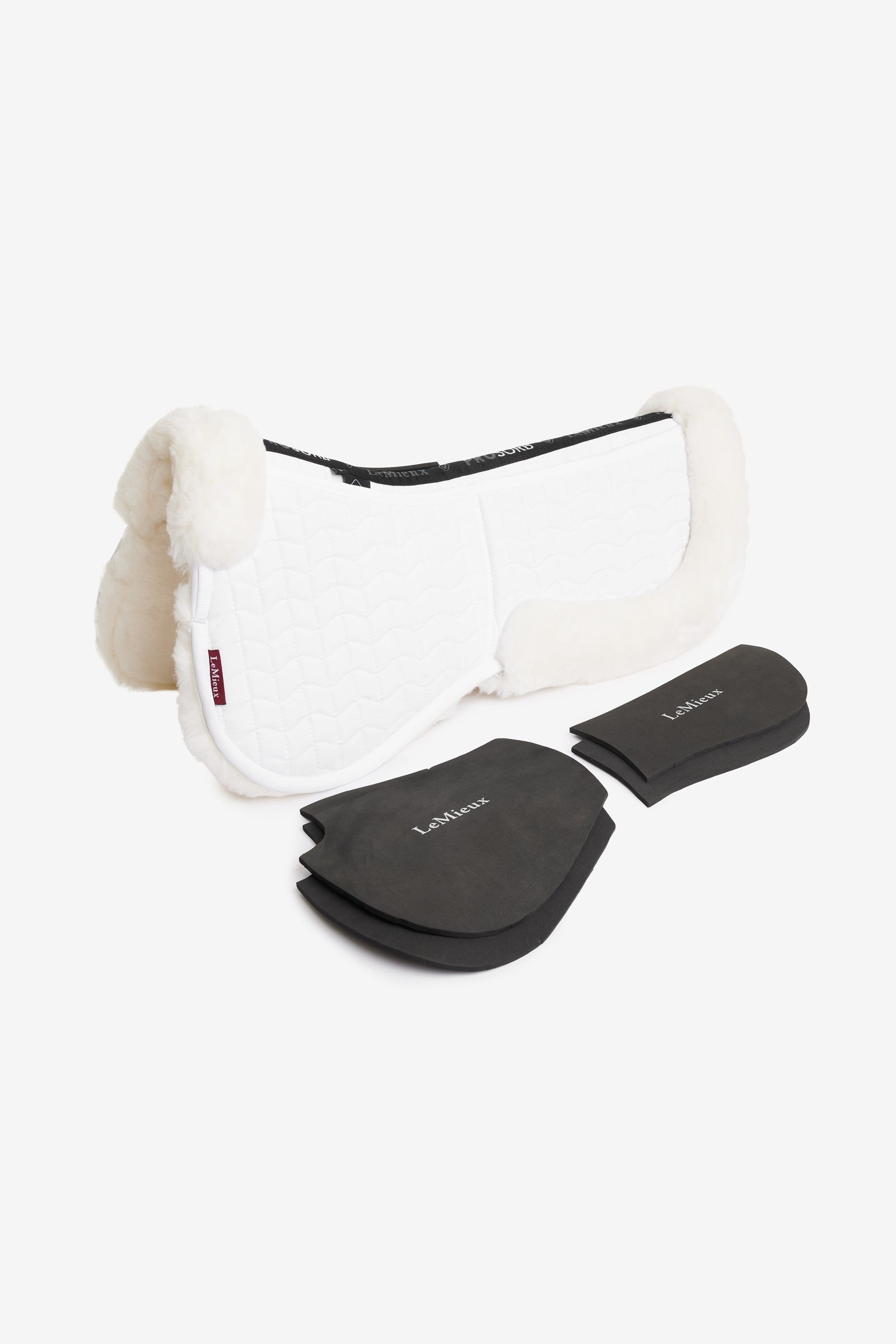 LeMieux Merino+ ProSorb 2 Pocket Half Pad Saddle Pads