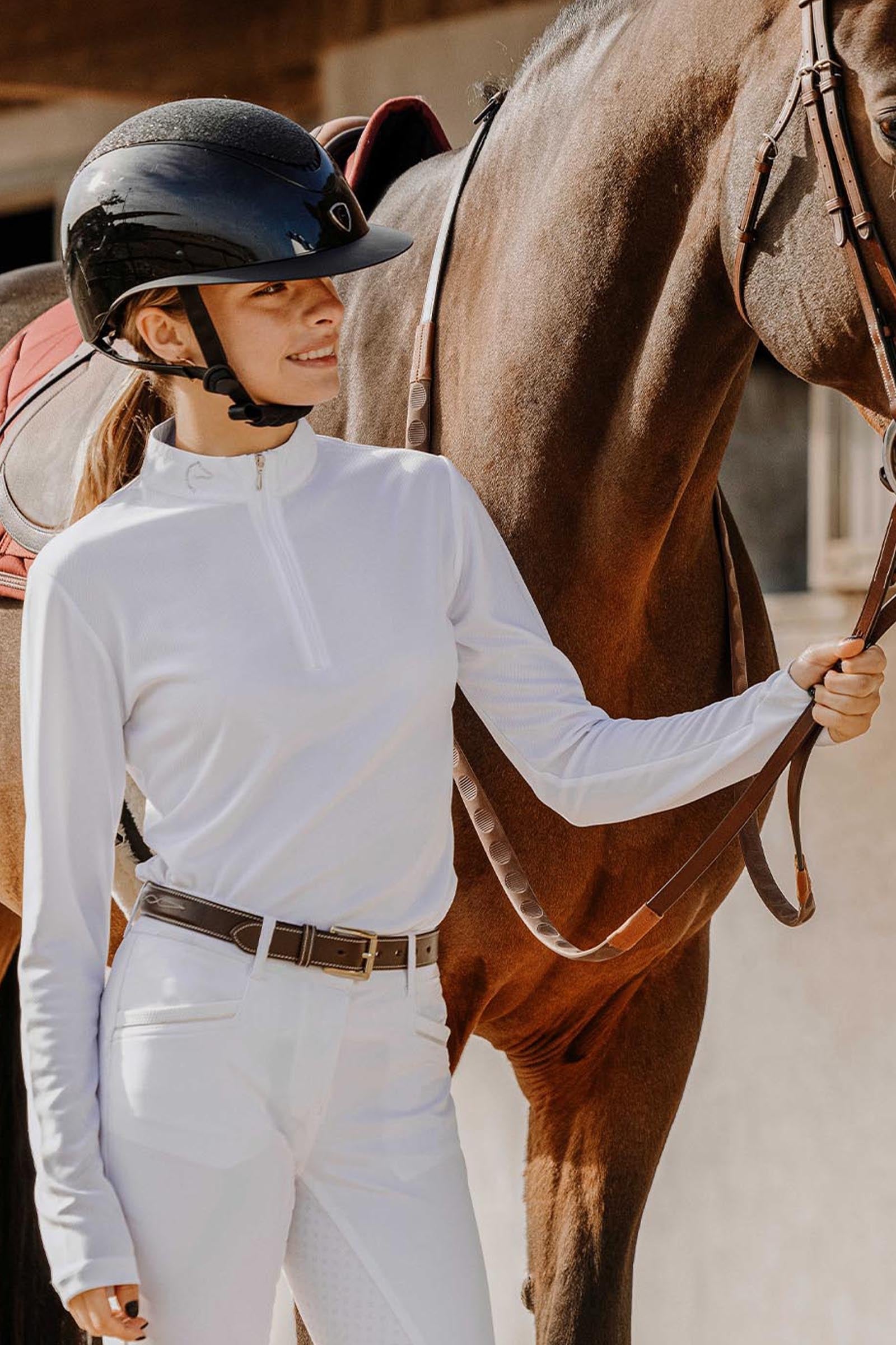 Equi Theme EQUITHÈME Buffy Women´s Mesh Show Polo Shirt Women’s Riding Clothing
