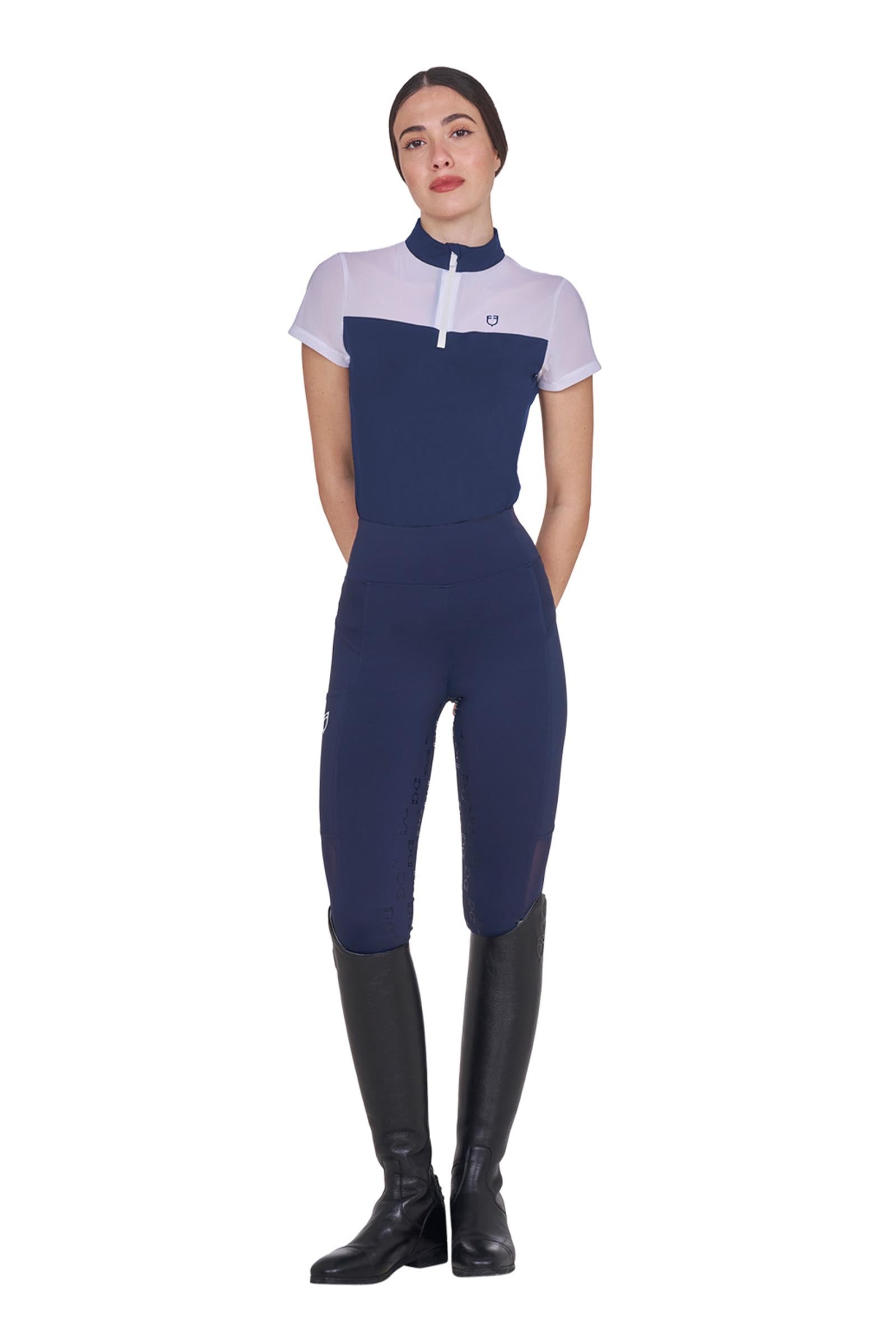 Equestro SS2026 Women's Micro Mesh Riding Leggings Womens Breeches