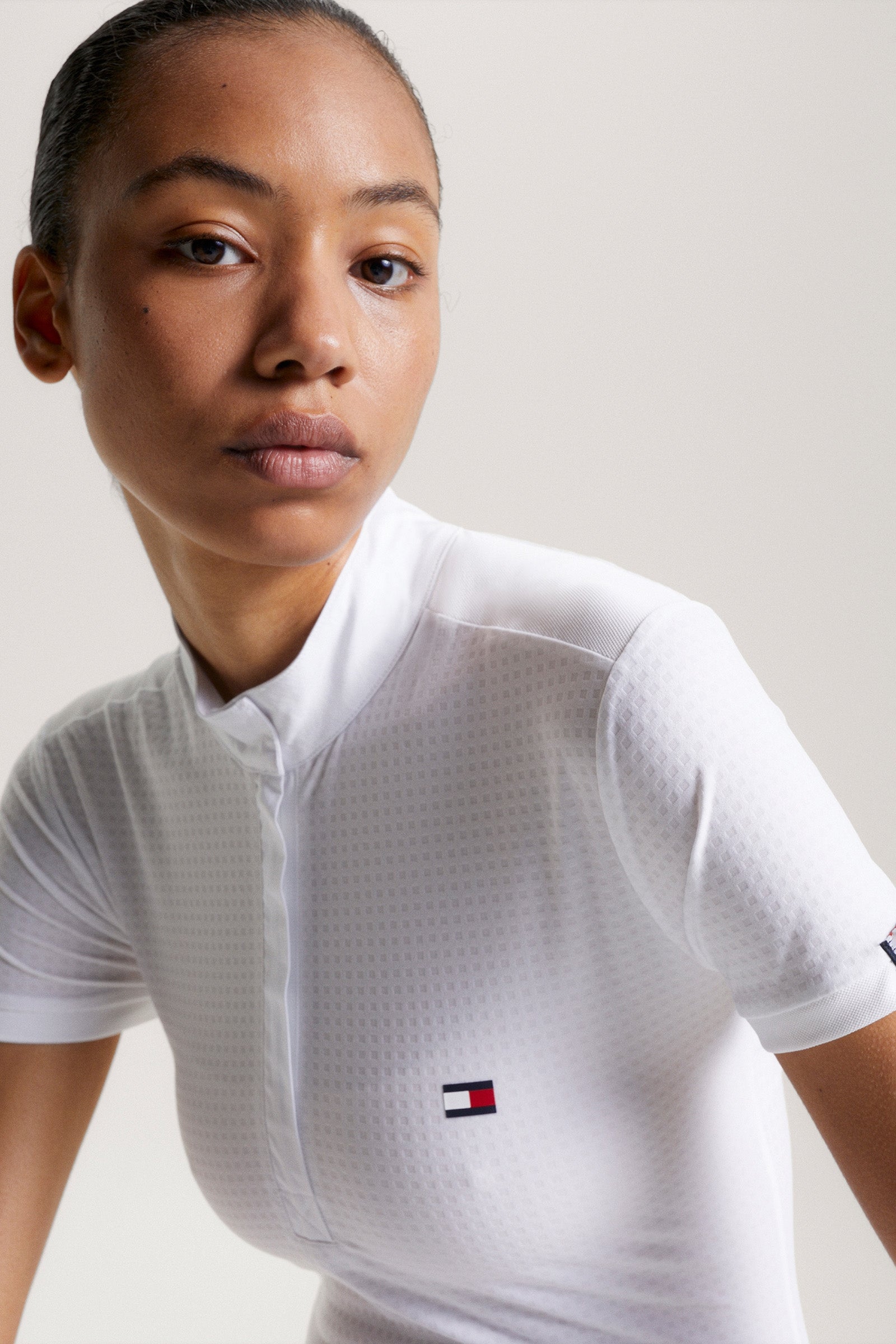 Tommy Hilfiger Equestrian Chelsea Cooling Short Sleeve Logo Show Shirt Women’s Riding Clothing