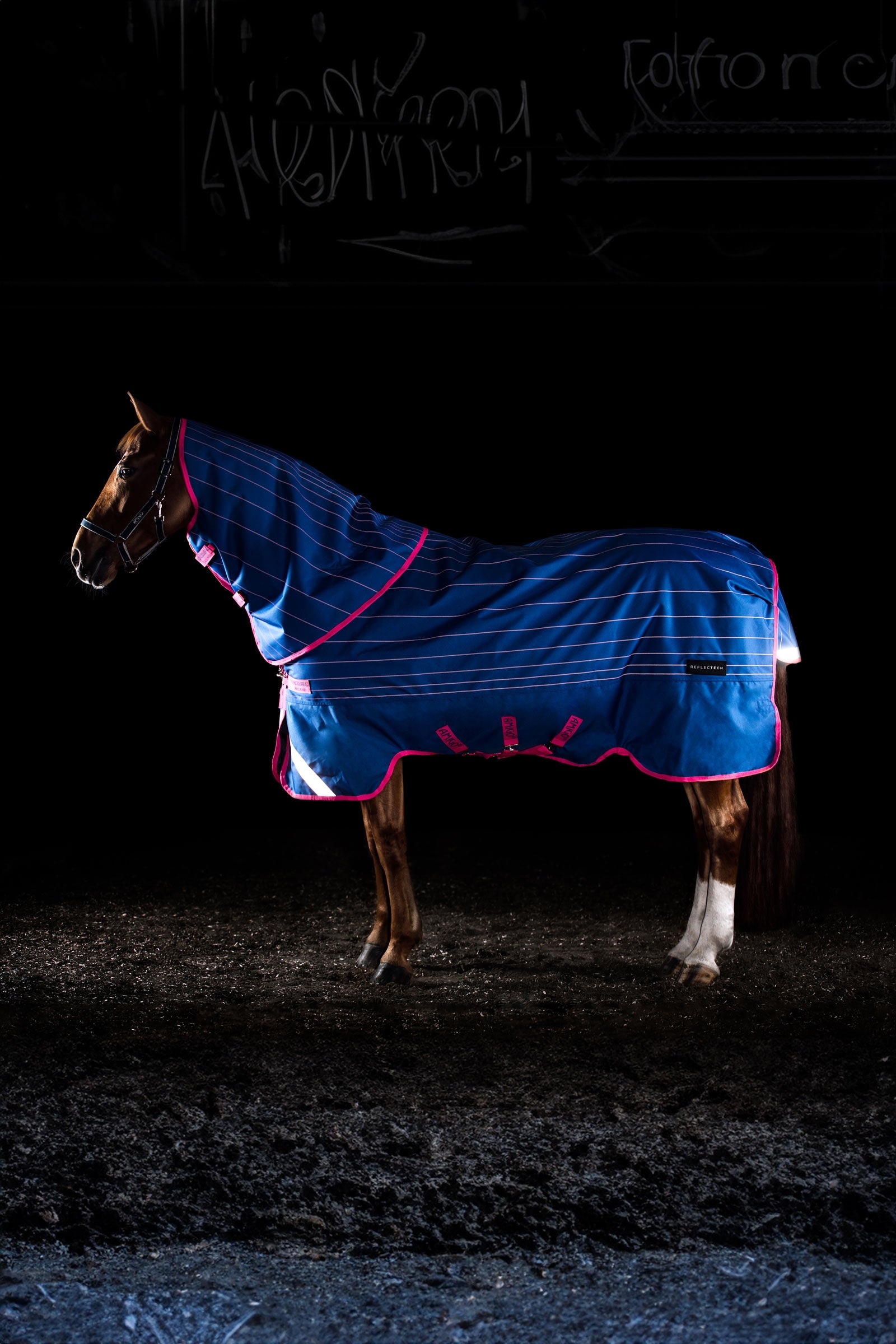 Horseware Amigo Bravo 12 Reflectech Plus utedekken med avtakbar hals, 250g Dekken