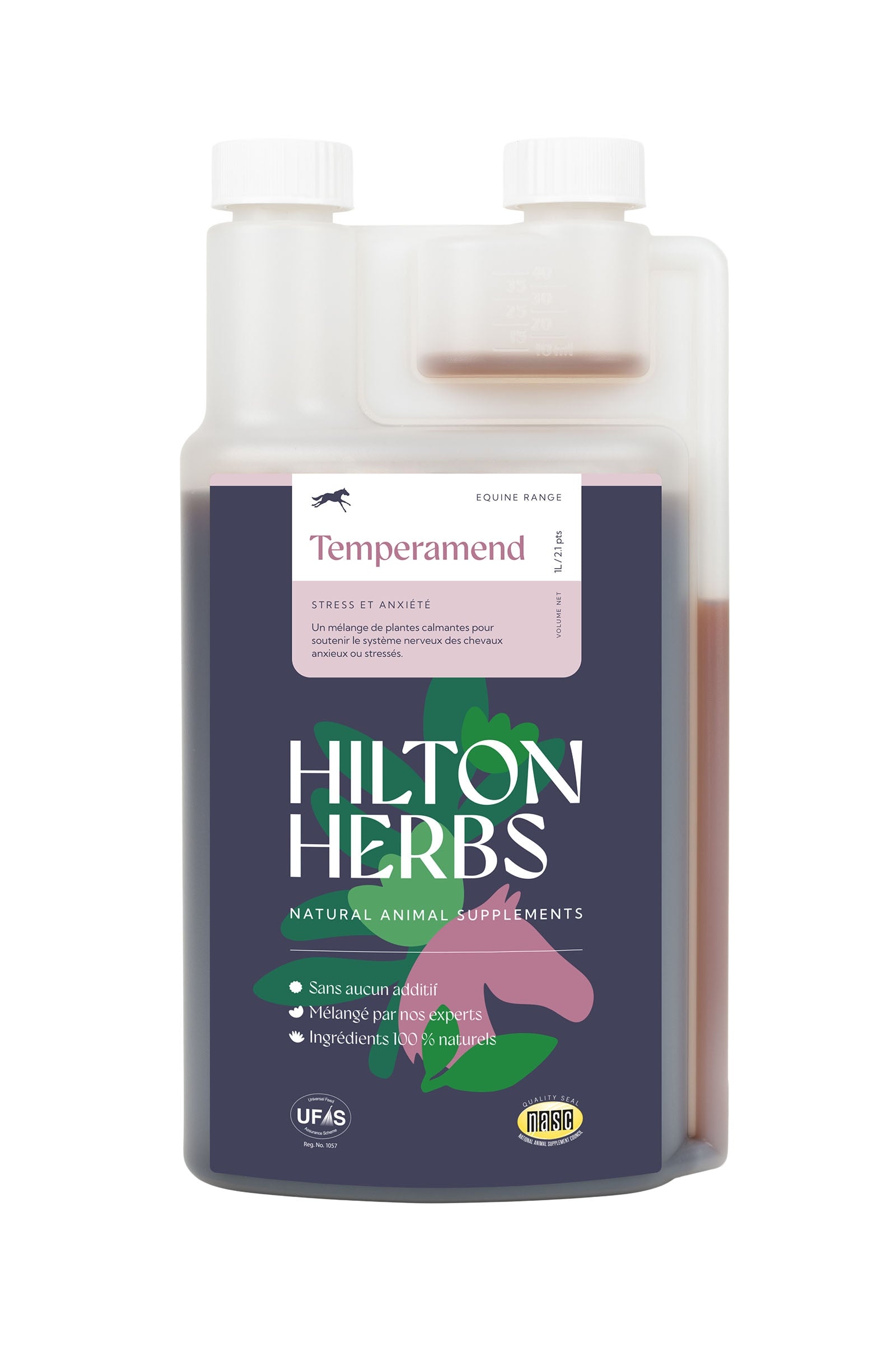 Hilton Herbs HiltonHerps Calm & Collected – Temperamend, 1 liter Horse Feed & Nutrition